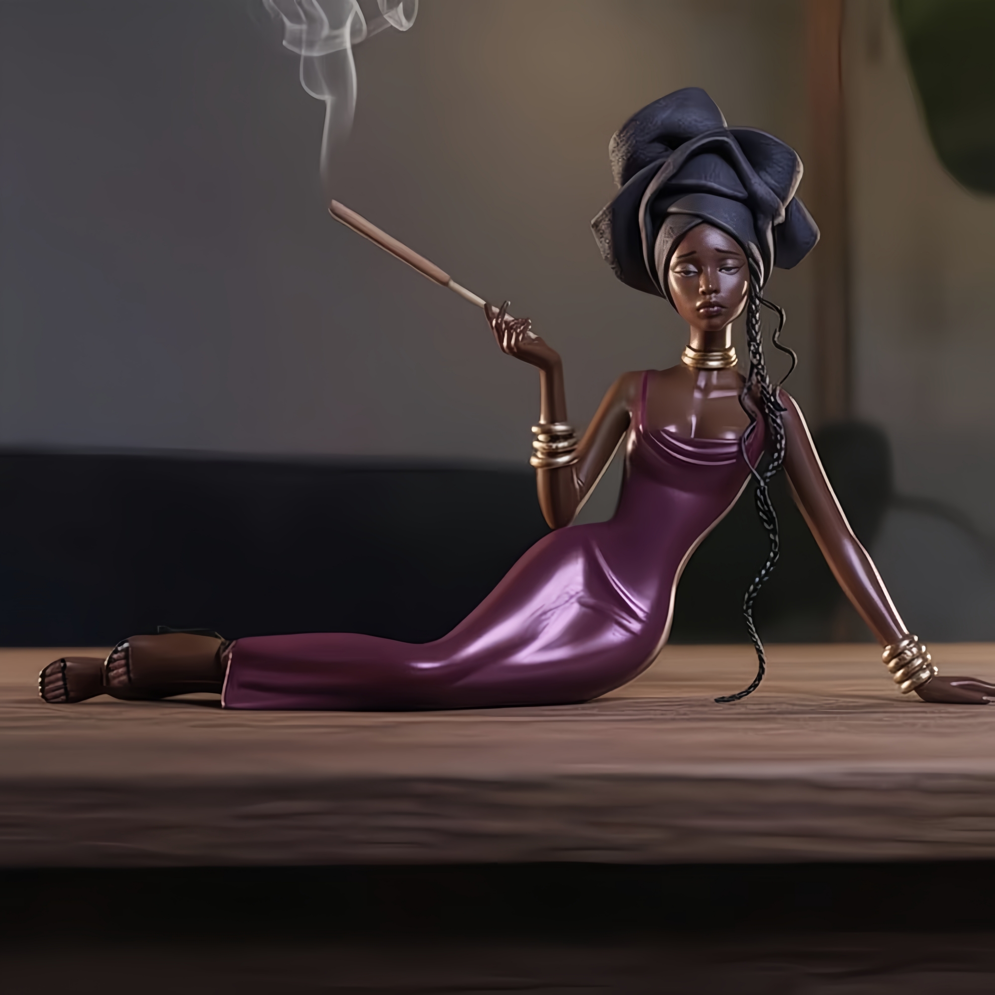 Handcrafted Ceramic Aroma Statue – Where Sculpture Meets Serenity