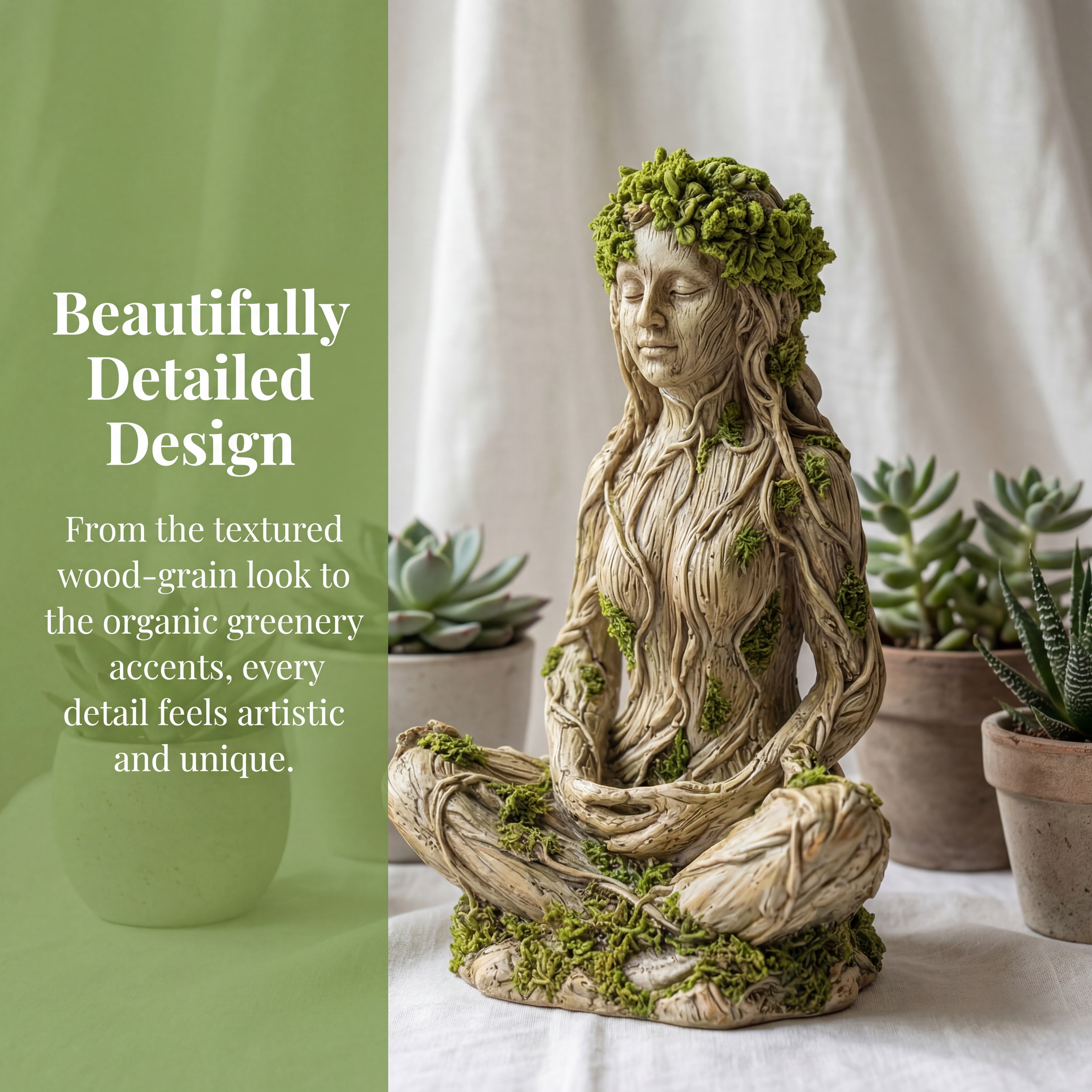 Woodland Spirit Meditation Statue