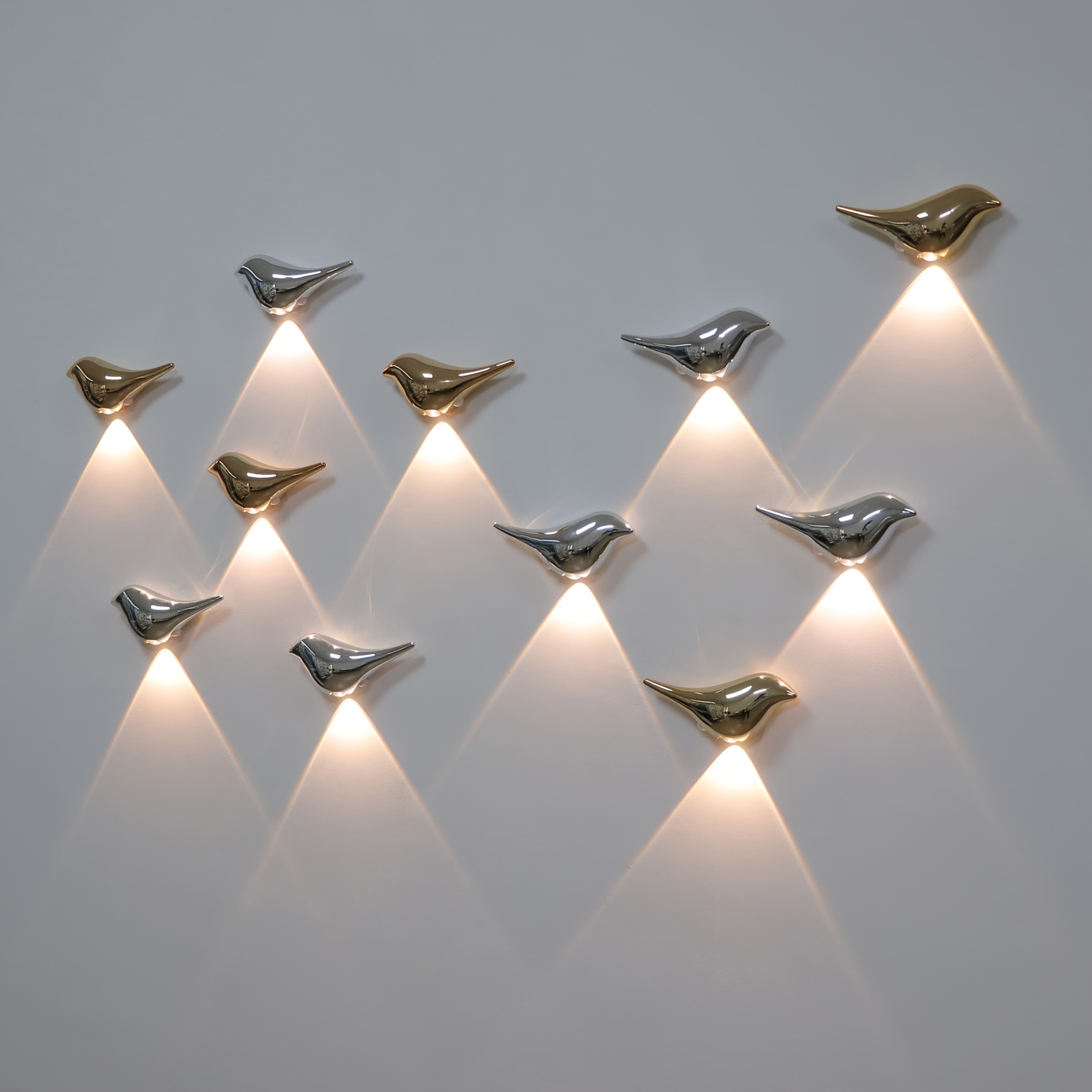 Bird-Shaped Motion Sensor Wall Light