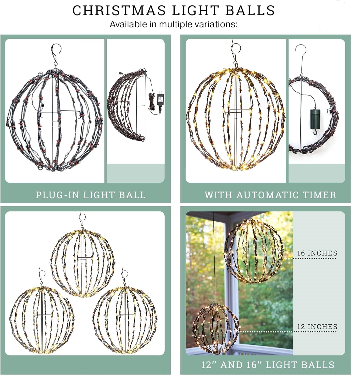 Durable, Waterproof, Long-lasting, Lightweight Bright Light Ball