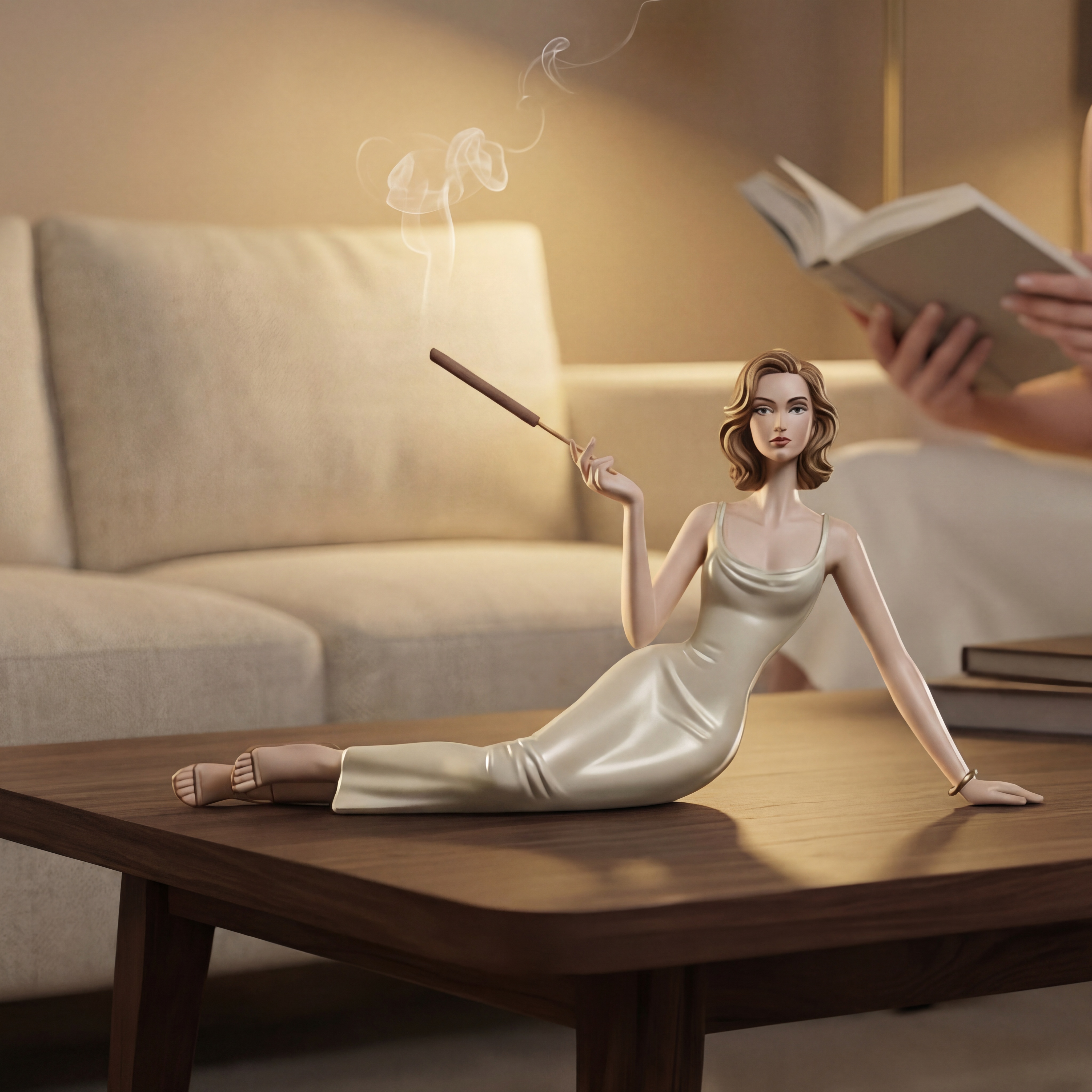 Handcrafted Ceramic Aroma Statue – Where Sculpture Meets Serenity