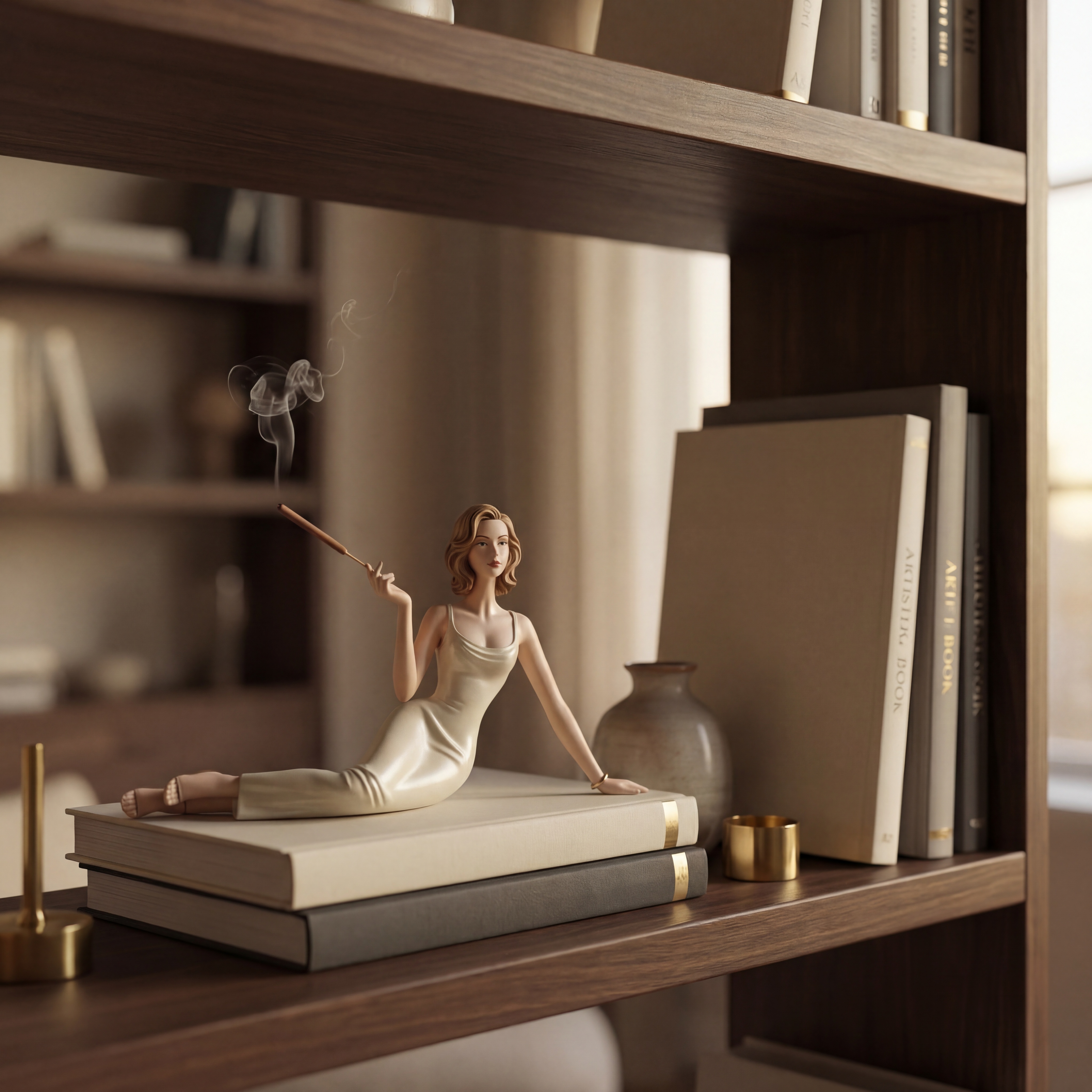 Handcrafted Ceramic Aroma Statue – Where Sculpture Meets Serenity