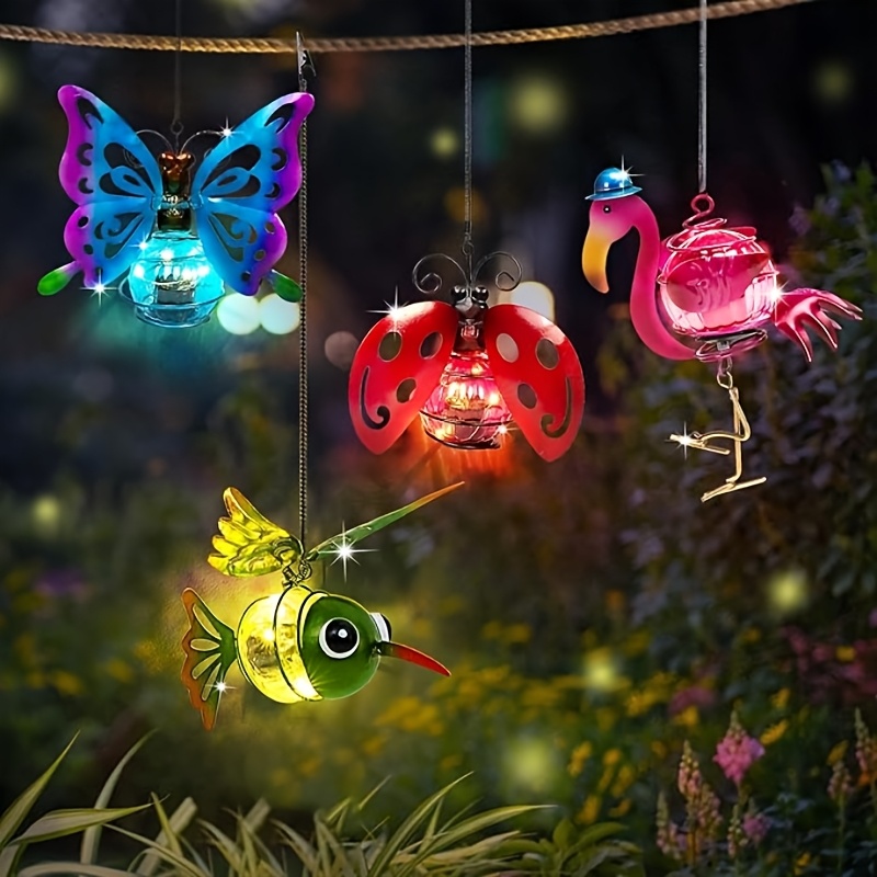 Solar Hanging Insect Lights LED Outdoor Waterproof