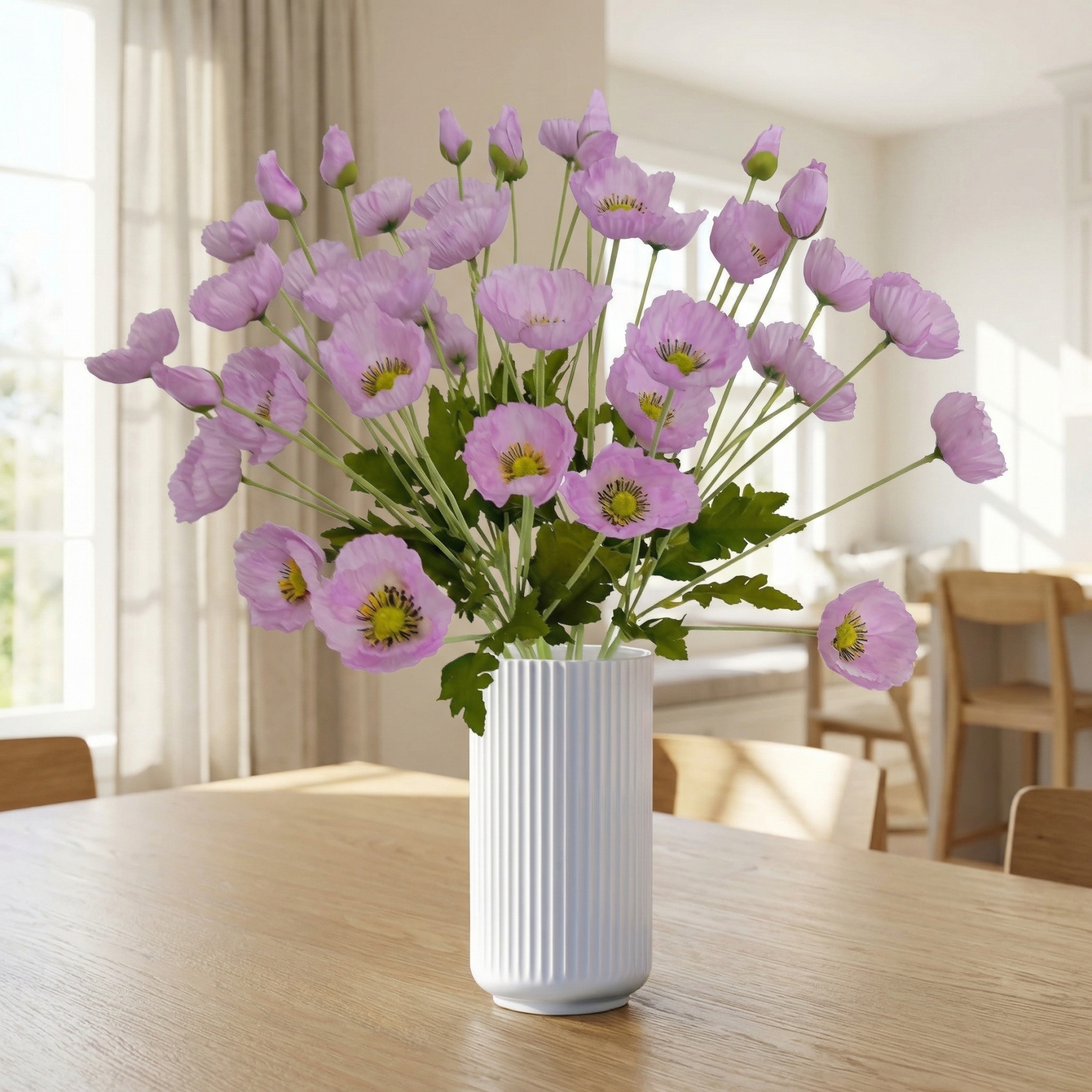 Lifelike Poppy Floral Arrangement