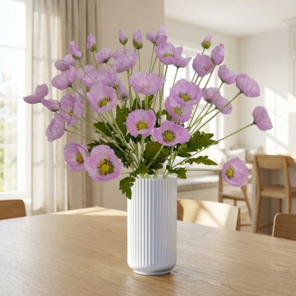 Lifelike Poppy Floral Arrangement