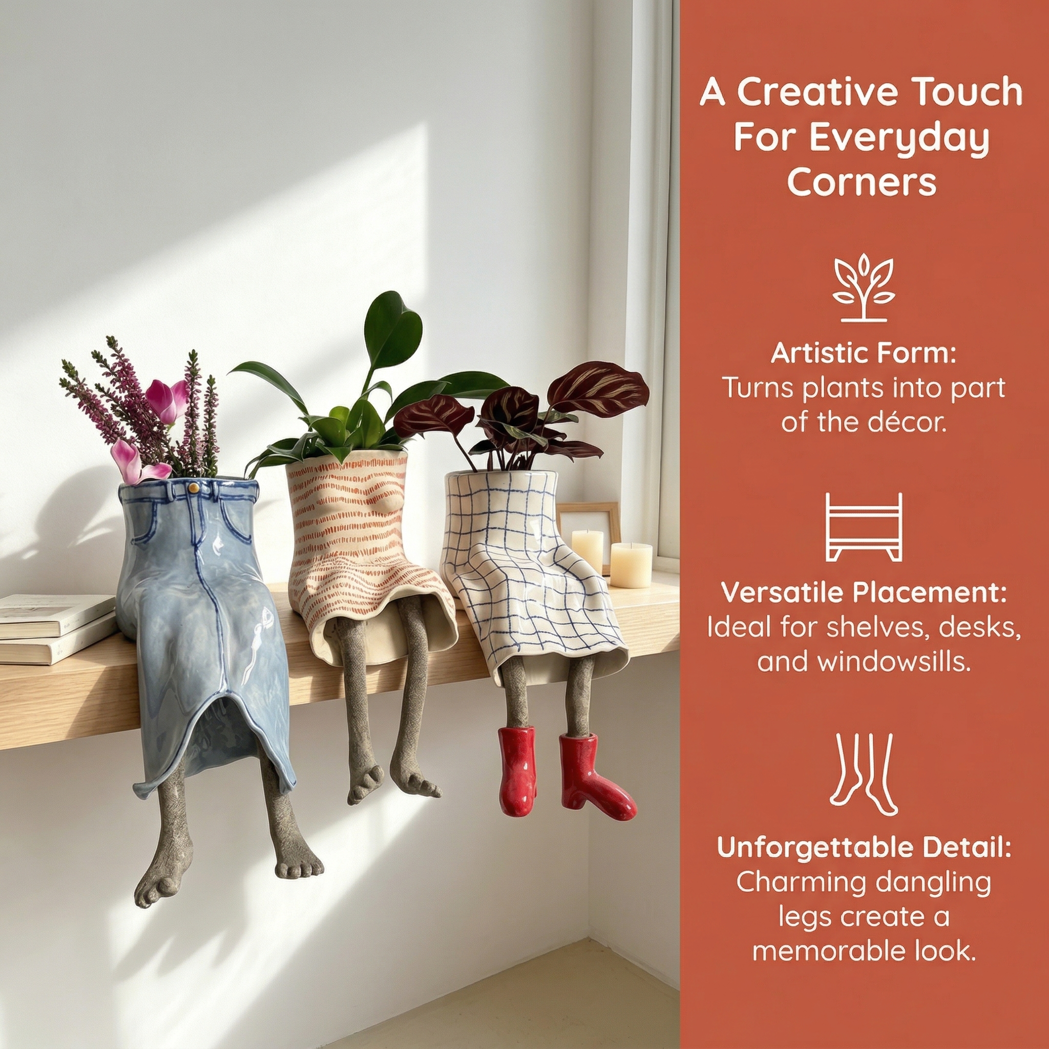 Creative Sitting Planter Collection