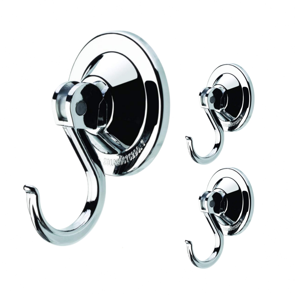 3-Pack Powerful Suction Cup Wreath Hooks for Windows & Glass Doors