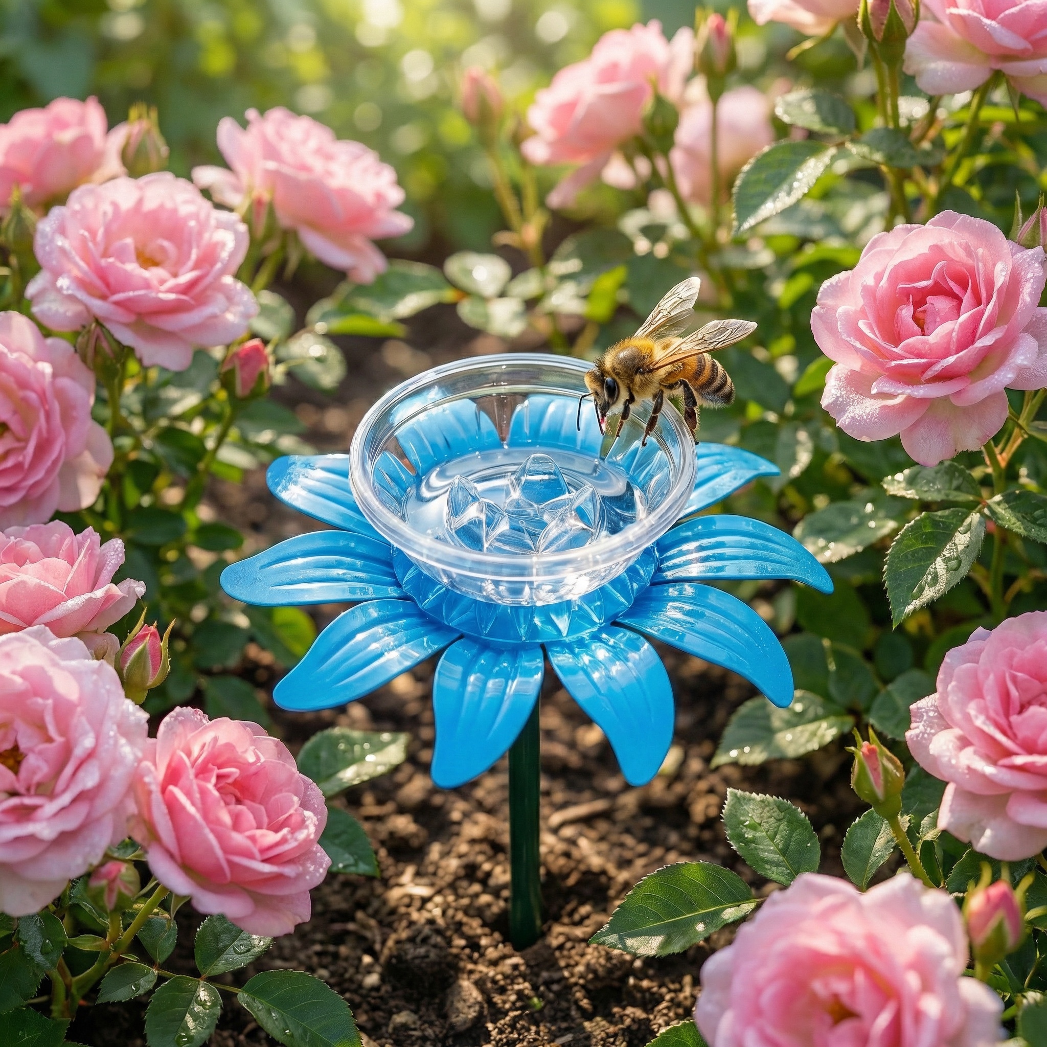 Colorful Flower Nectar Drinker Stakes