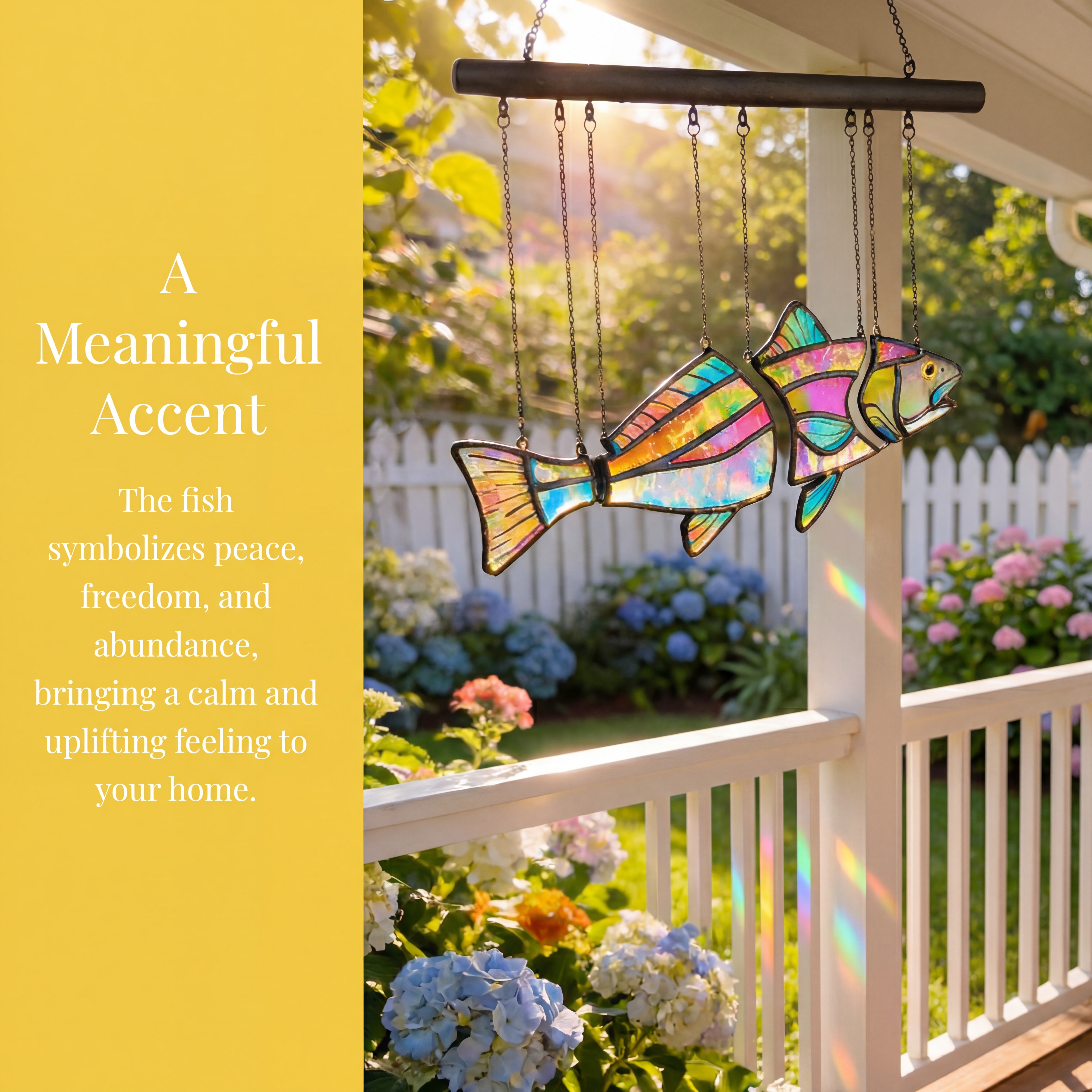 Handcrafted Coastal Fish Acrylic Suncatcher