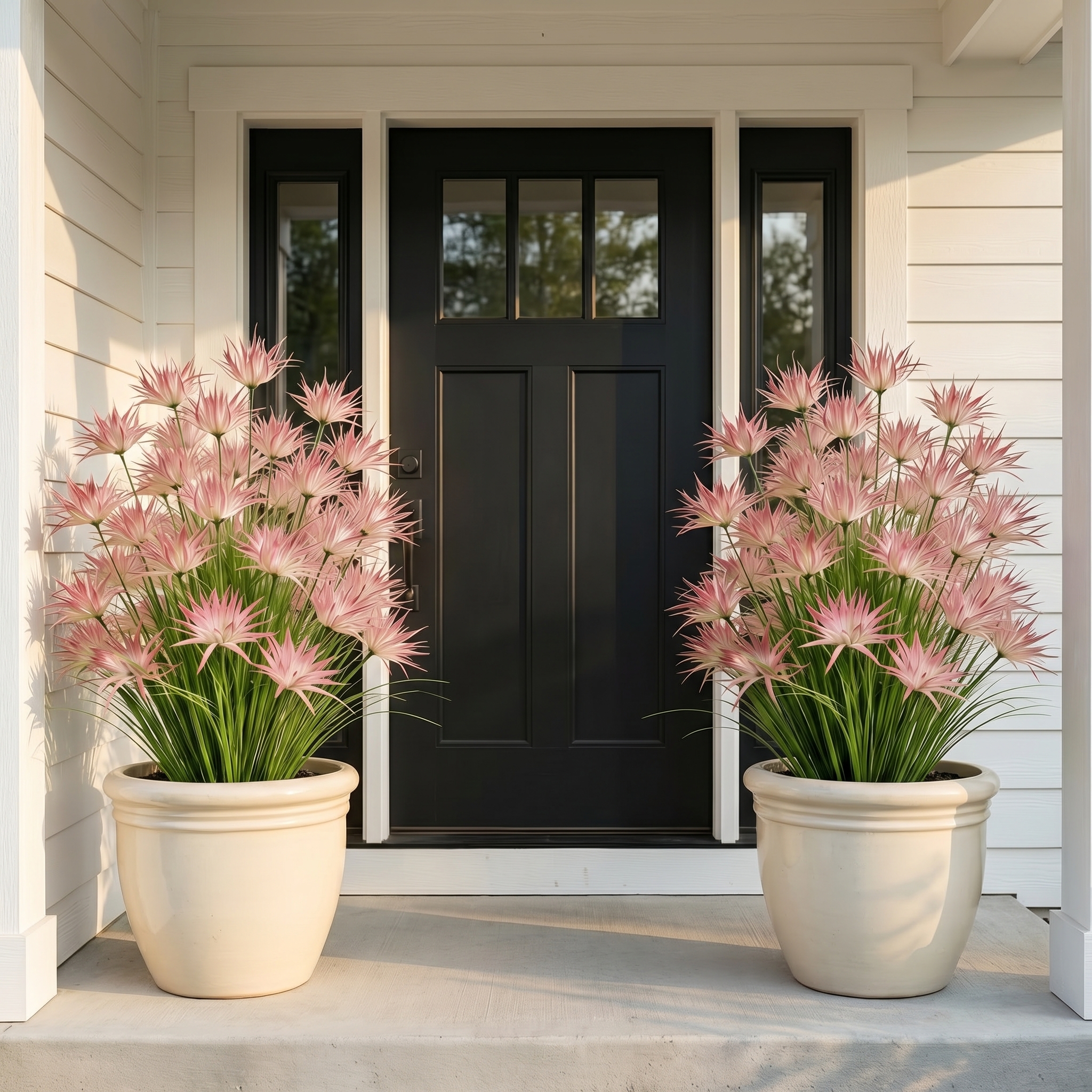 Sunny Bloom Faux Blush Meadow Grass