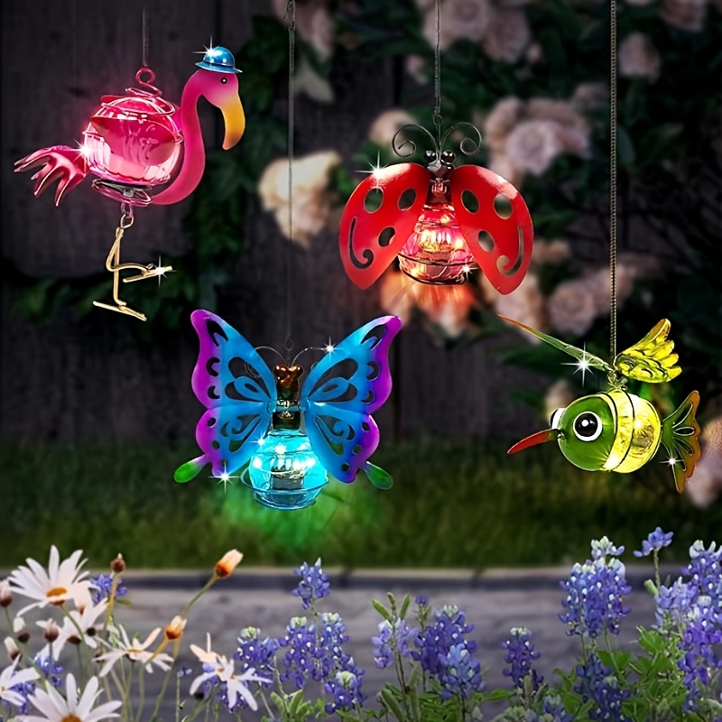 Solar Hanging Insect Lights LED Outdoor Waterproof