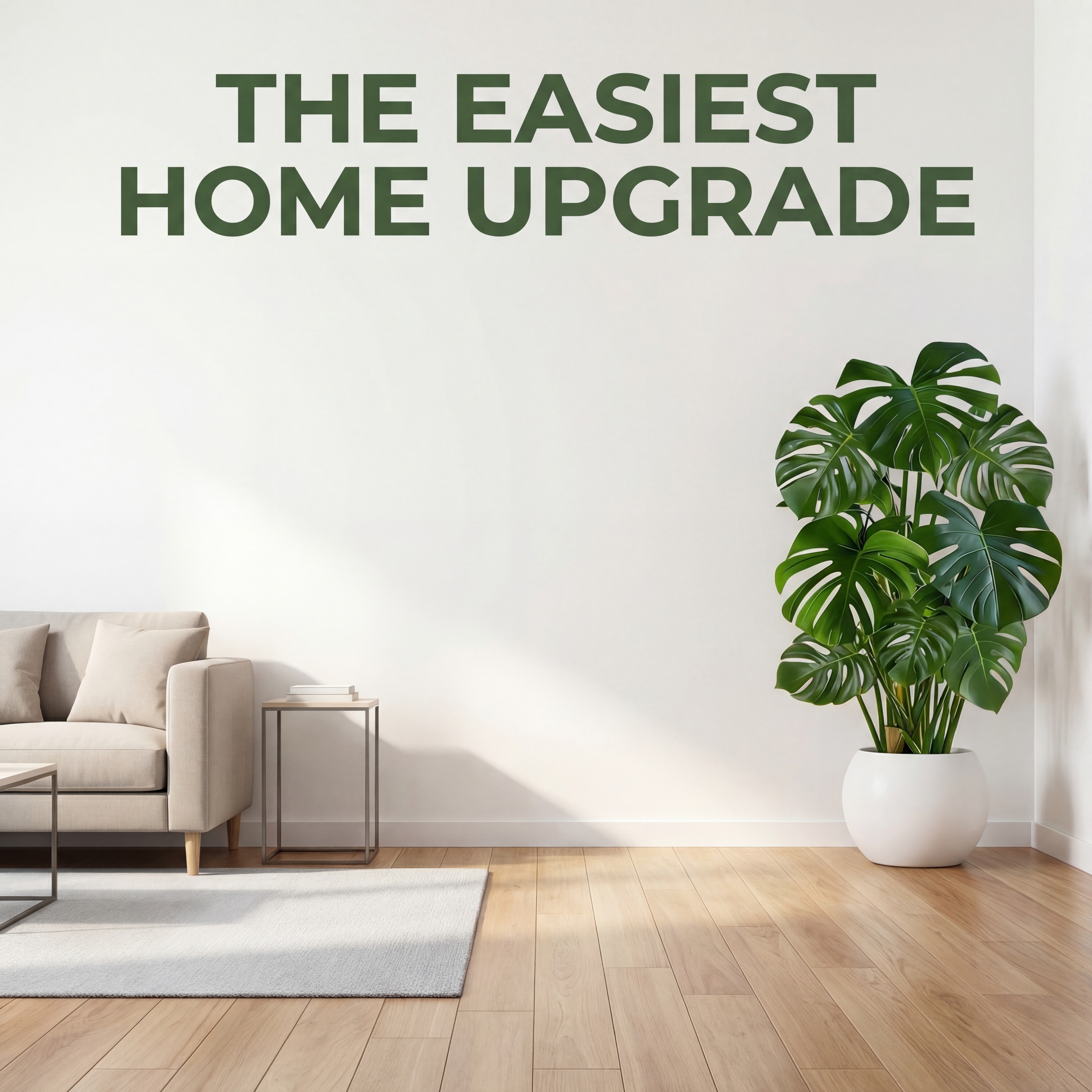 Lifelike Faux Monstera Plant for Home Décor