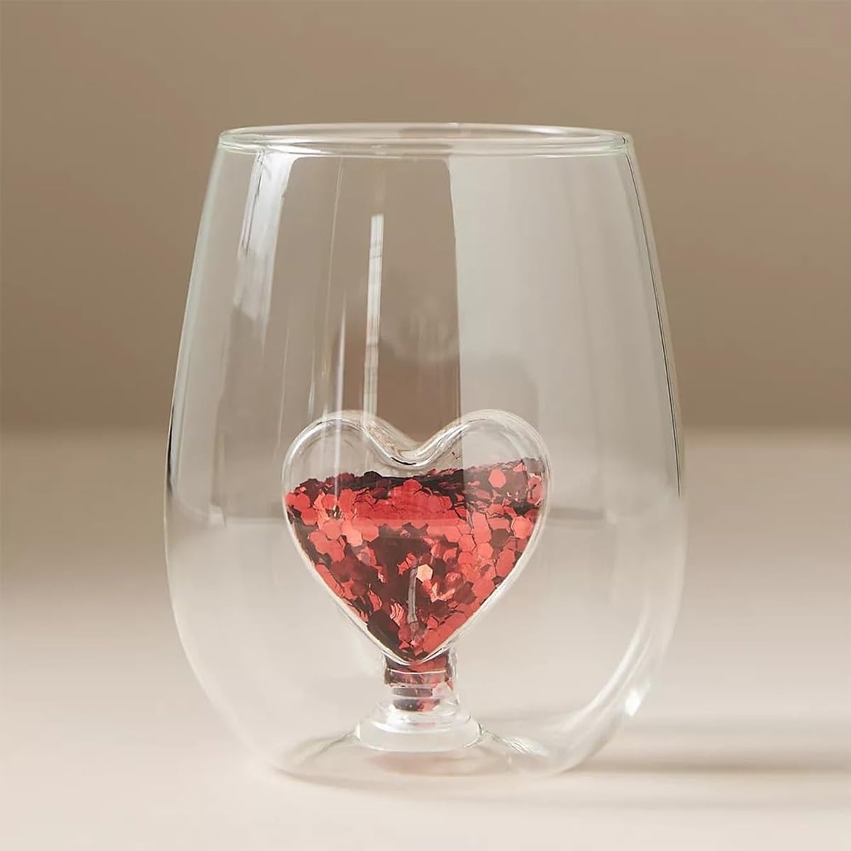 Christmas 3D Stemless Wine Glass Cup