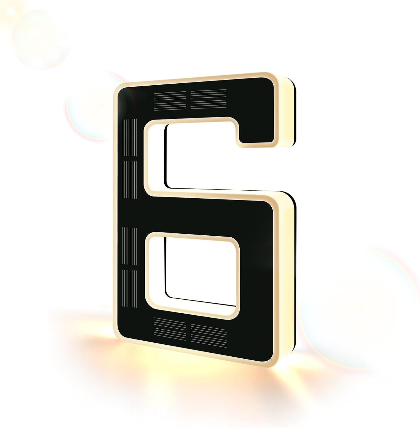Modern Solar LED Illuminated House Number
