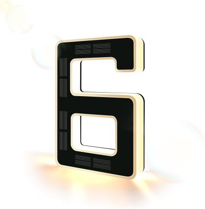 Modern Solar LED Illuminated House Number
