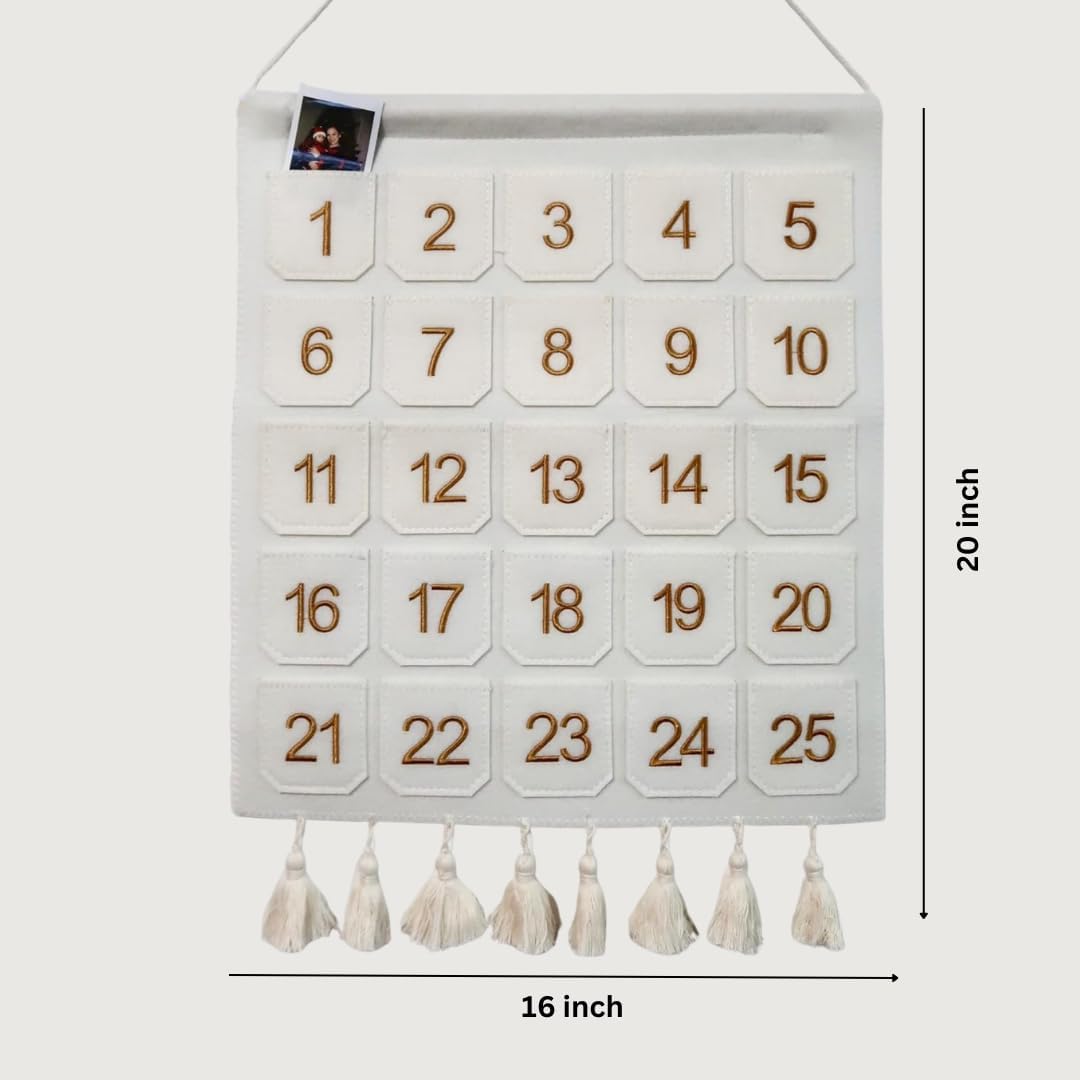 Photo Advent Calendar Countdown with Pockets