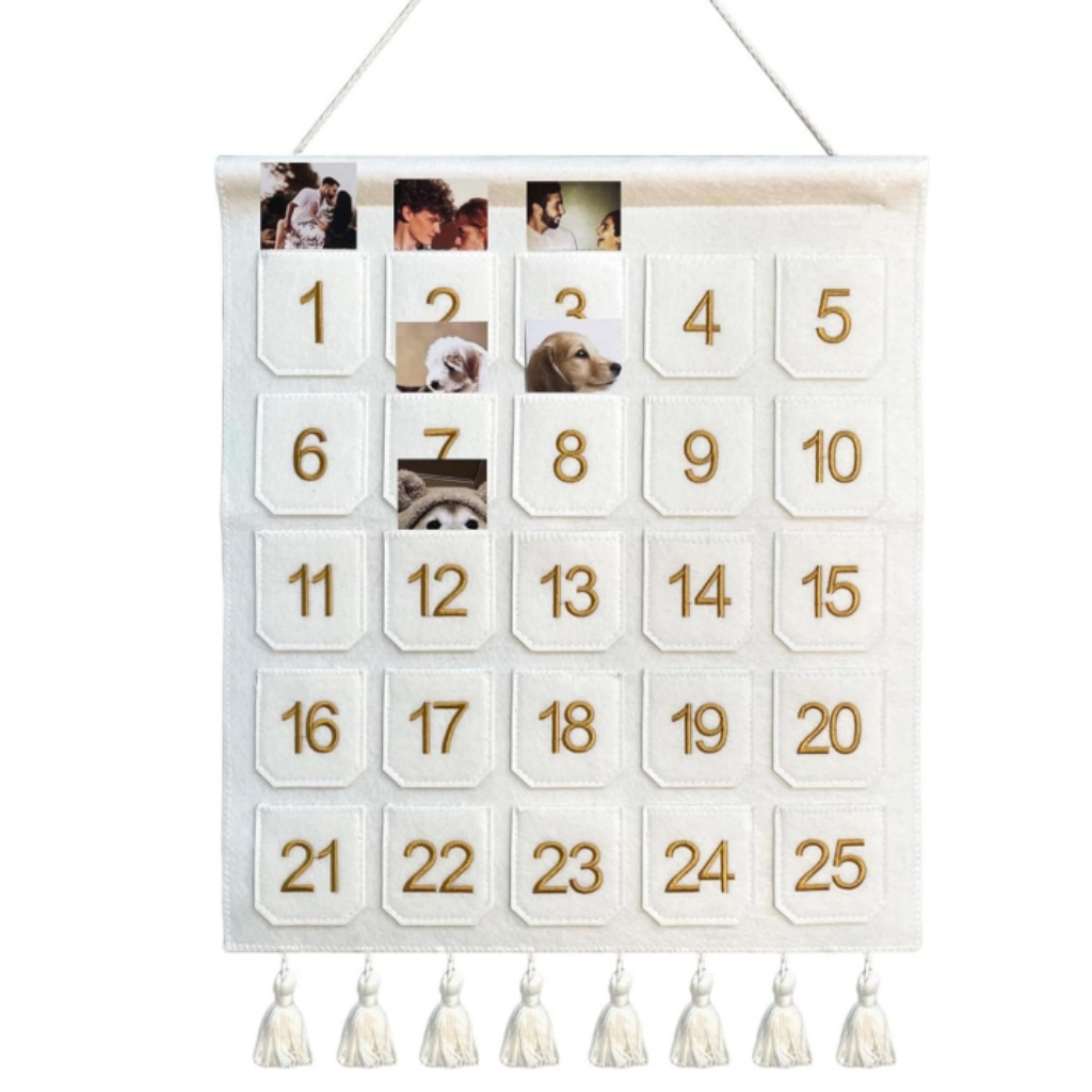 Photo Advent Countdown Calendar with Pockets