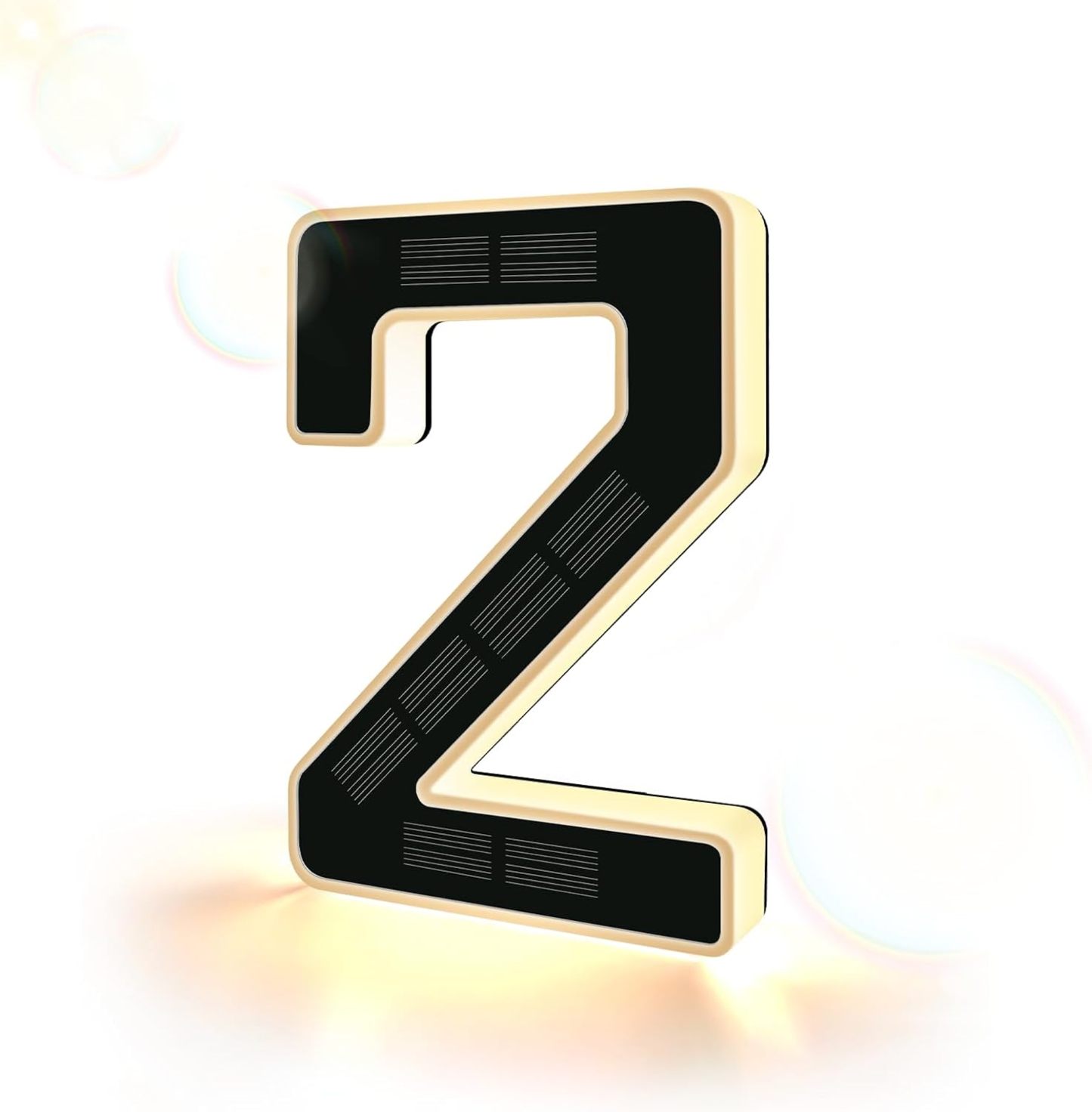 Modern Solar LED Illuminated House Number