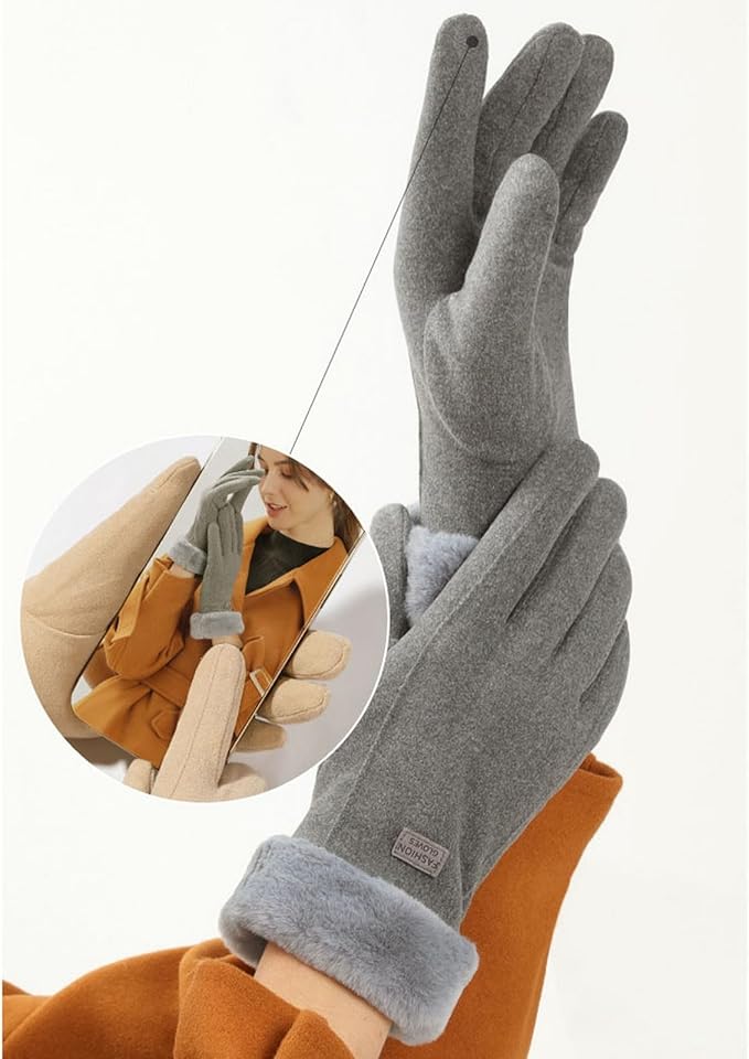 Winter Gloves for Women Warm Touchscreen Gloves