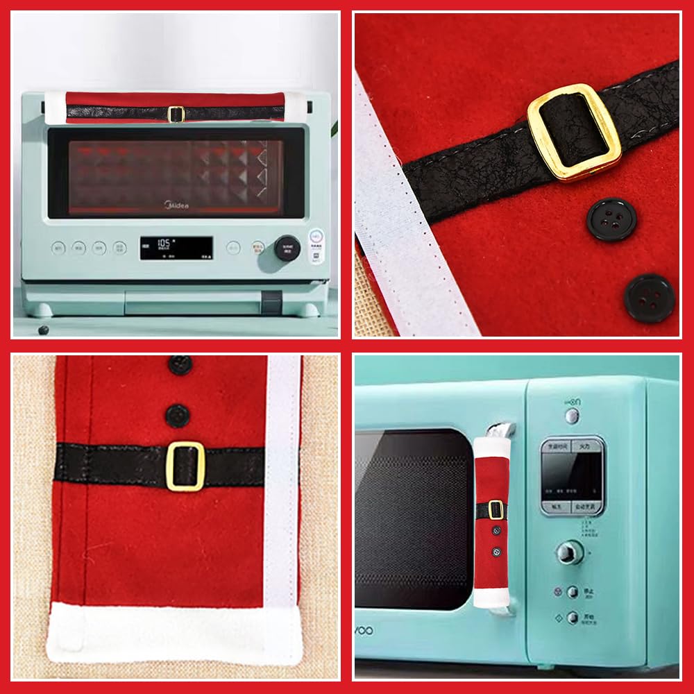 Set of 3 Christmas Fridge Handle Covers