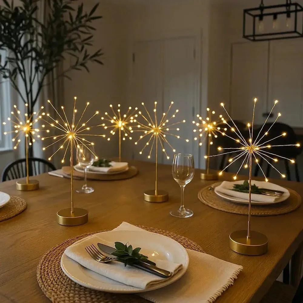 Fairy Tree Mini Table Starburst Lights with Remote & Timer