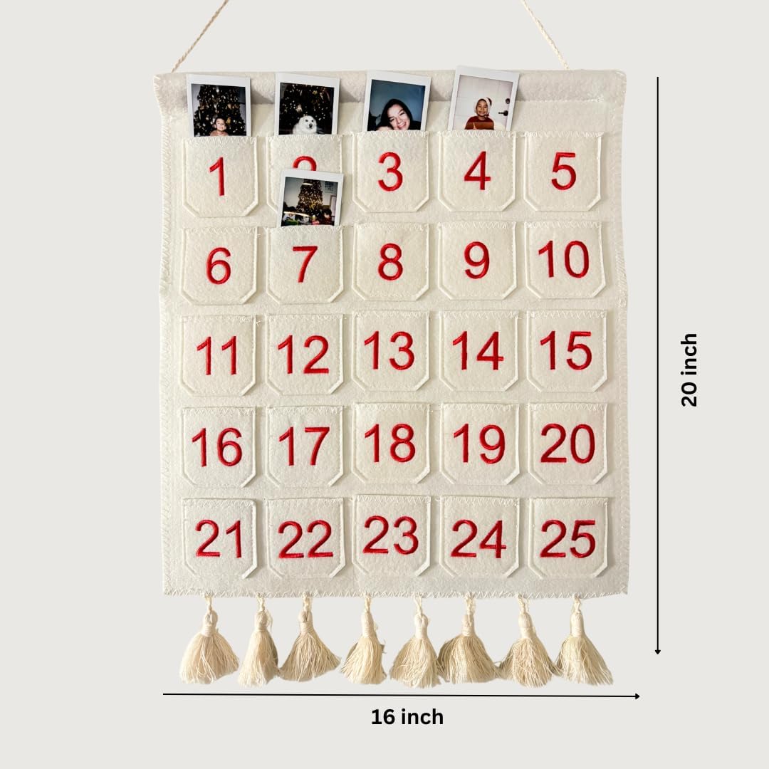 Photo Advent Countdown Calendar with Pockets