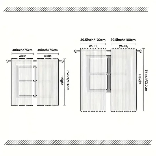2 Panels Holiday Christmas Curtains for Windows