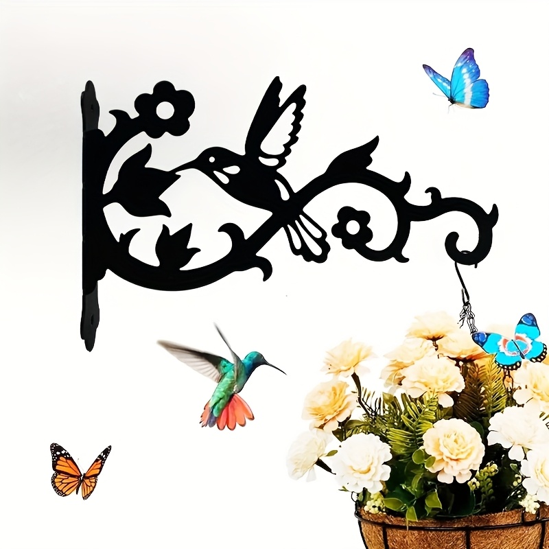 Hummingbird Metal Wall Plant Hanger Bracket