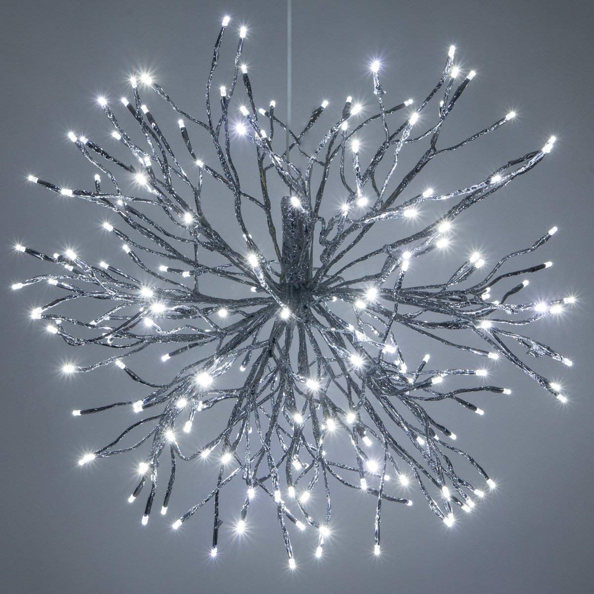 Christmas Starburst Lighted Branches with White LED Twinkle Lights