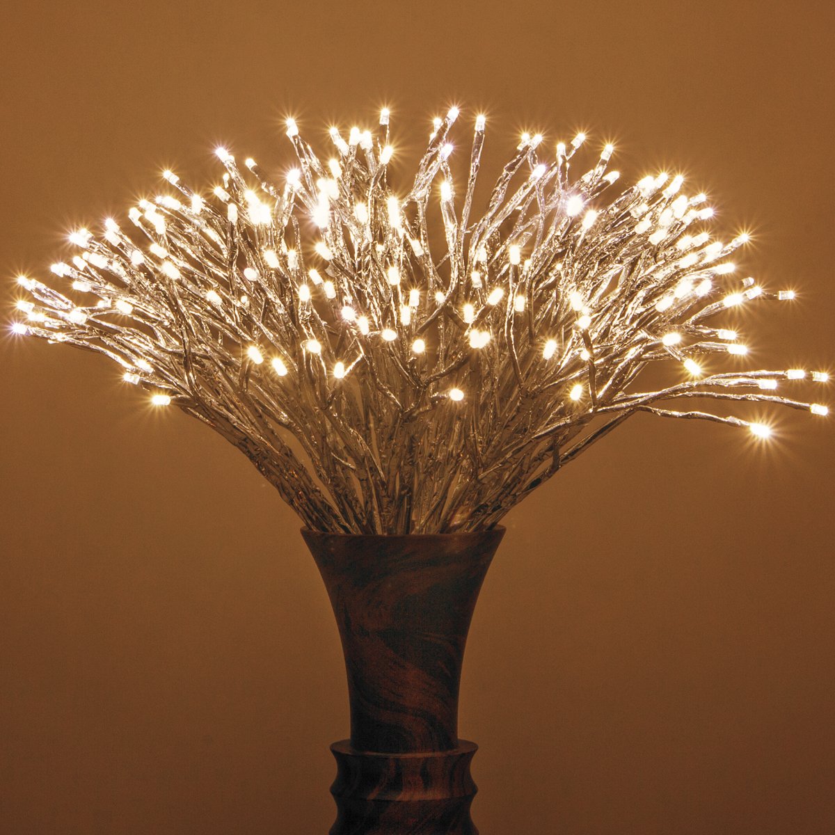 Christmas Starburst Lighted Branches with White LED Twinkle Lights