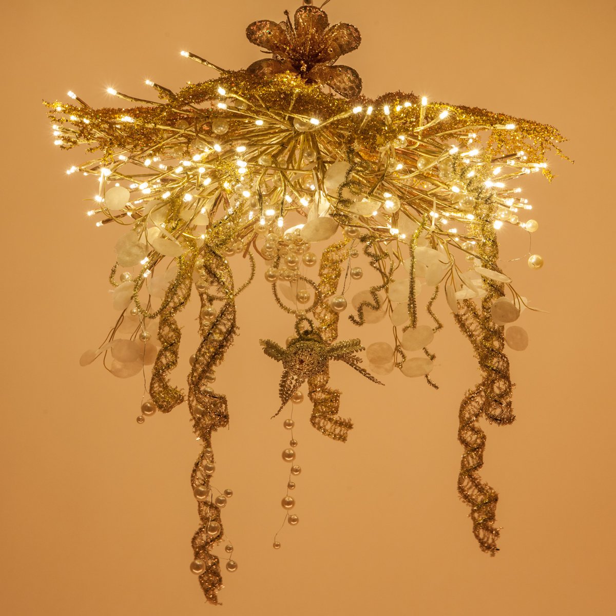 Christmas Starburst Lighted Branches with White LED Twinkle Lights
