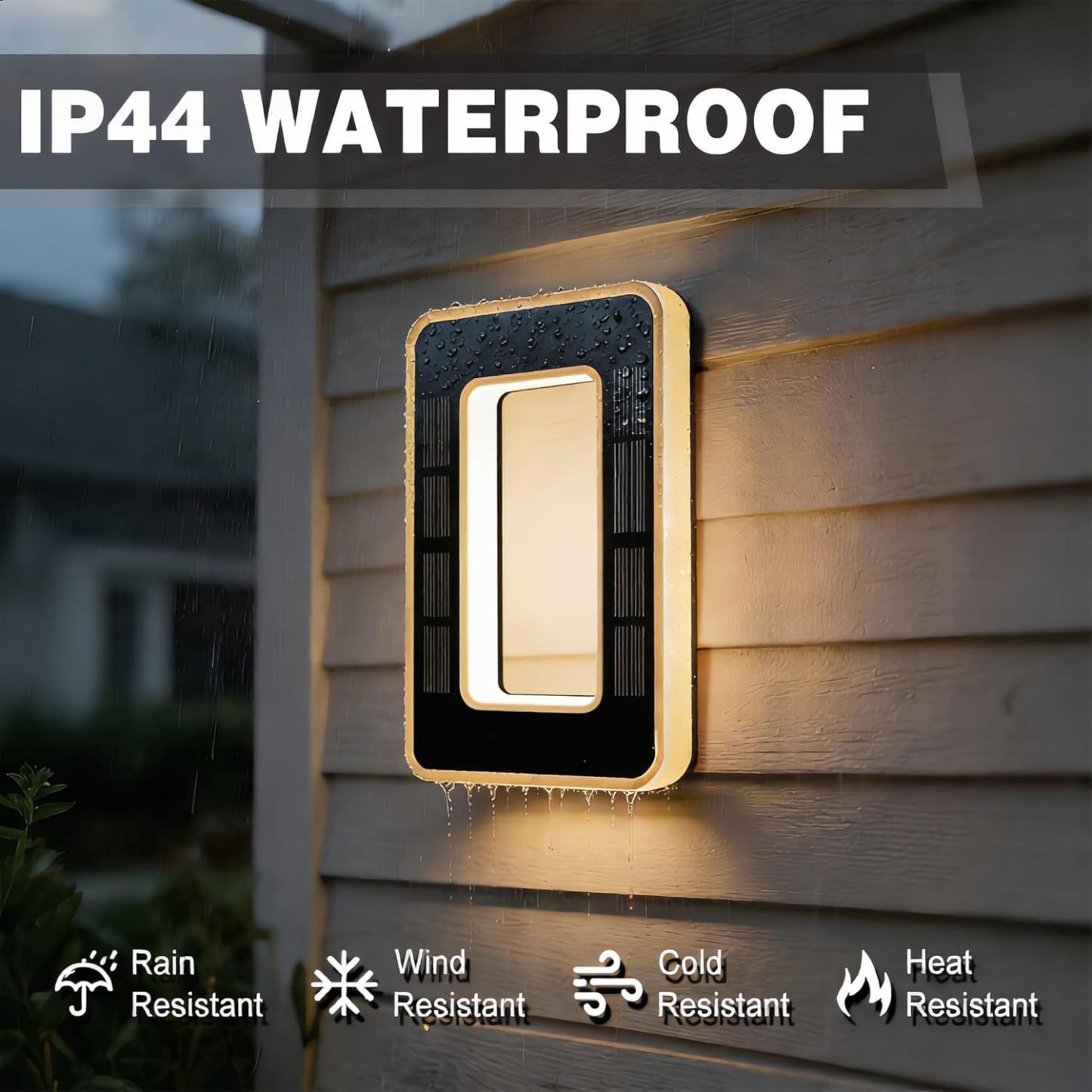 Modern Solar LED Illuminated House Number