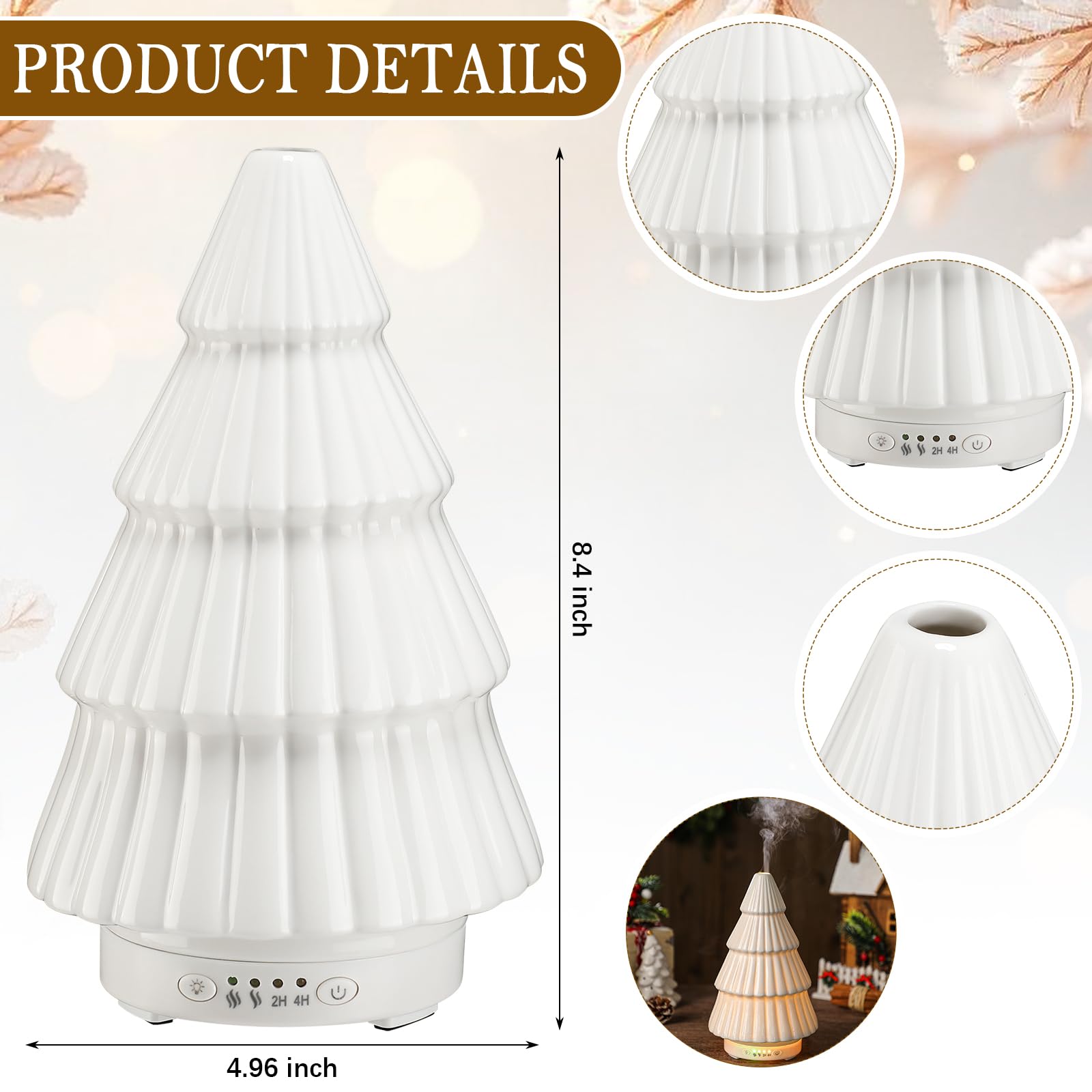 Christmas Gift Essential Oil Diffuser & Aromatherapy Humidifier