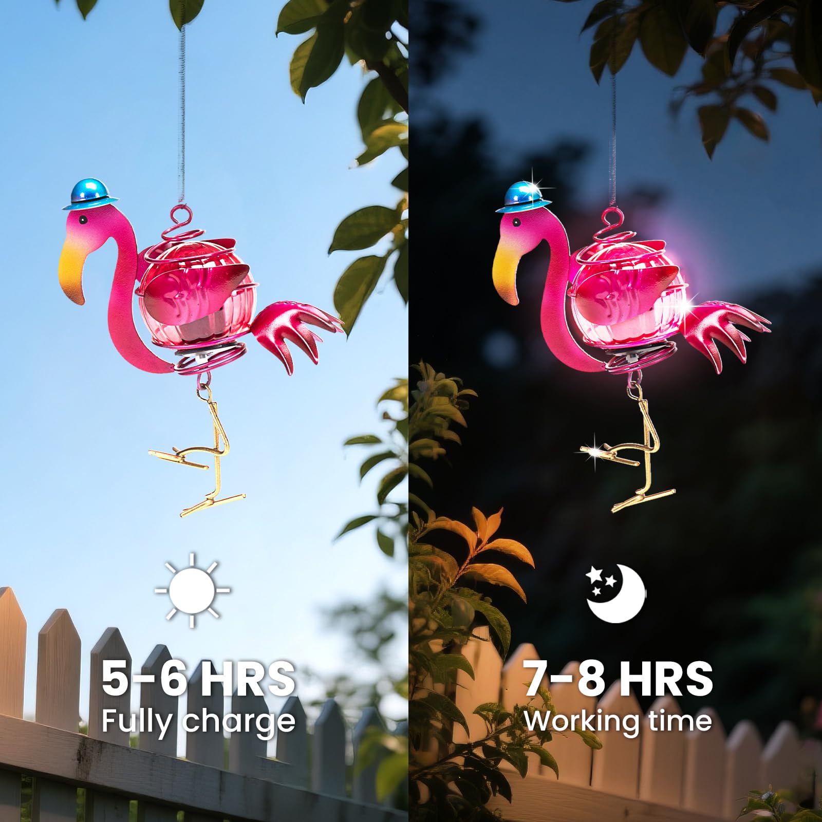 Solar Hanging Insect Lights LED Outdoor Waterproof
