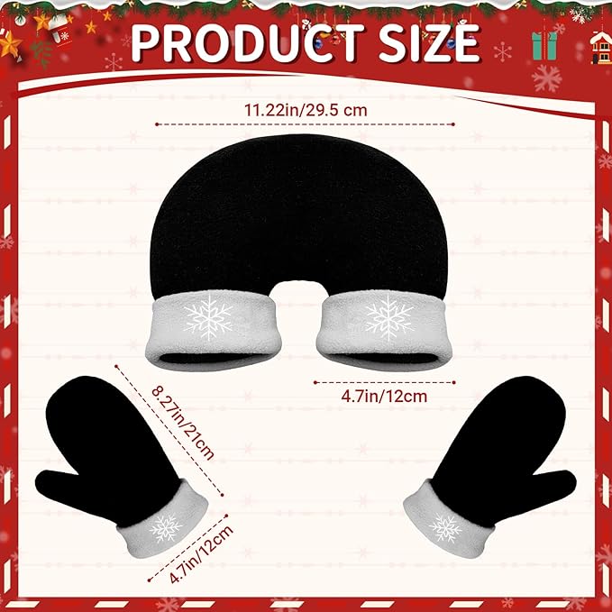 3 Pcs Warm Hand Holding Glove Set for Couples Friends Women and Men