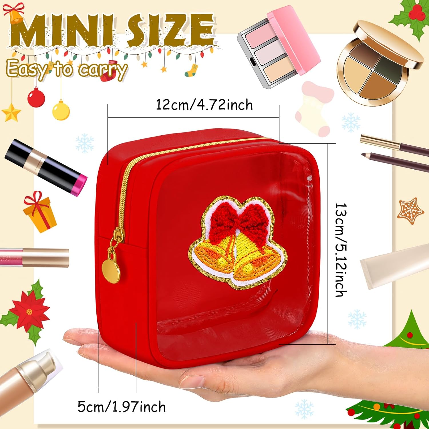 Christmas Mini Makeup Bags