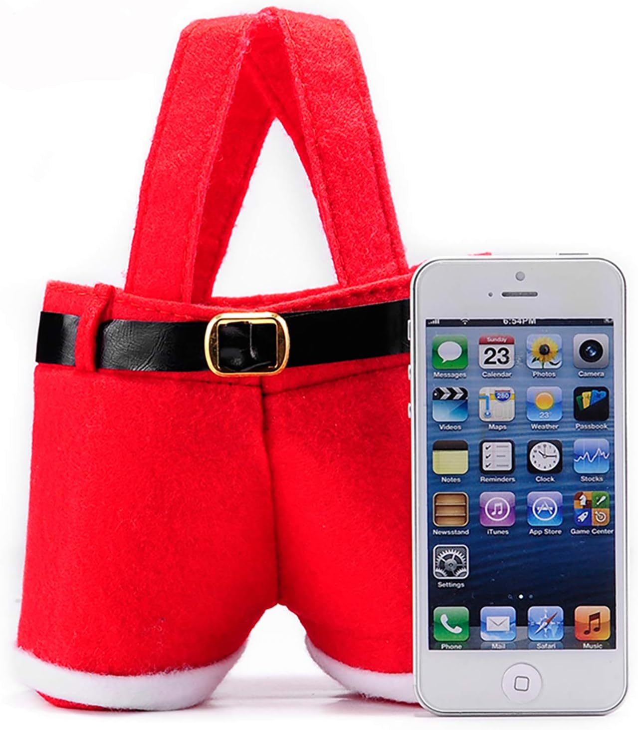 6PCS Santa Pants Christmas Gift and Treat Bags