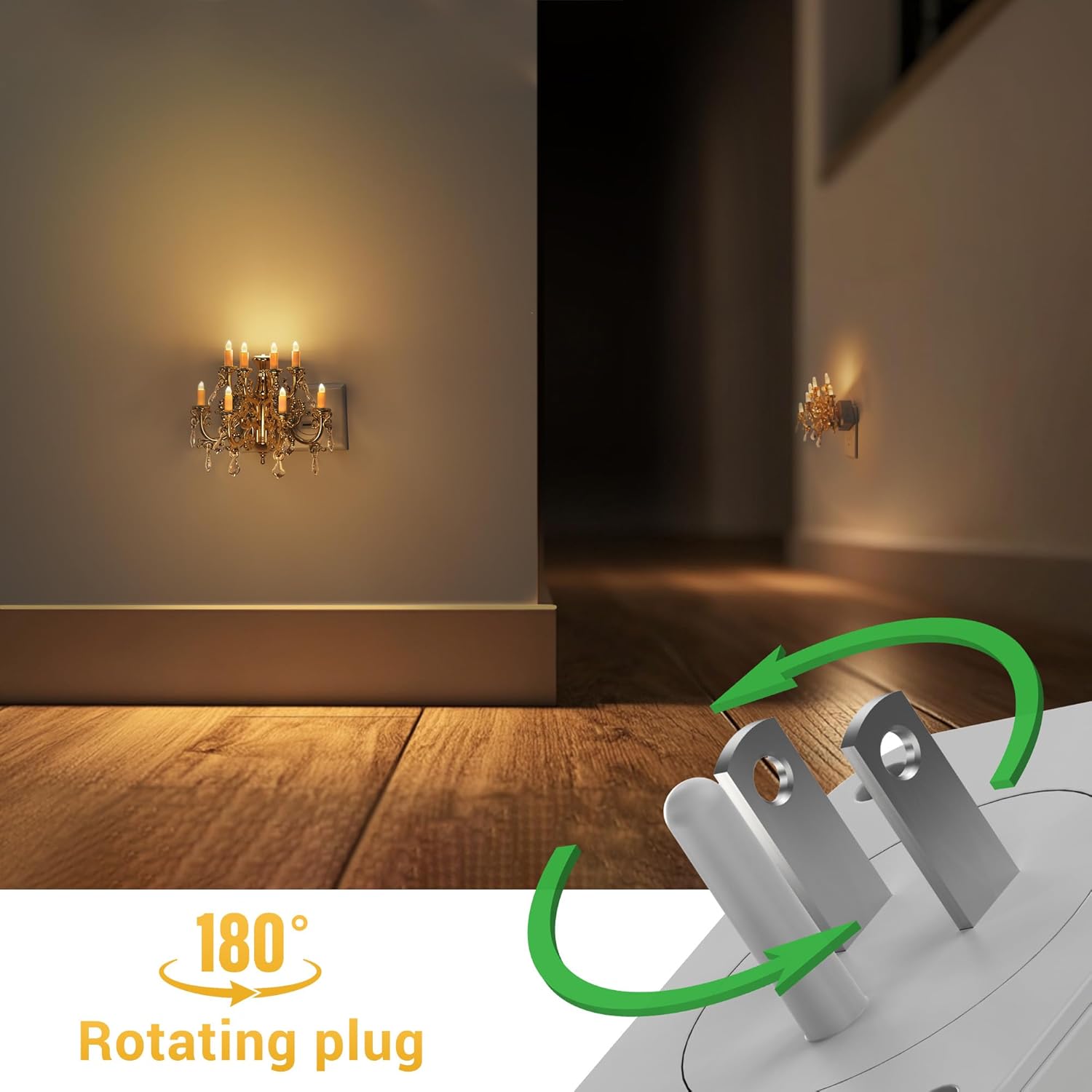 LED Christmas Night Light Plug In with Dusk to Dawn Sensor