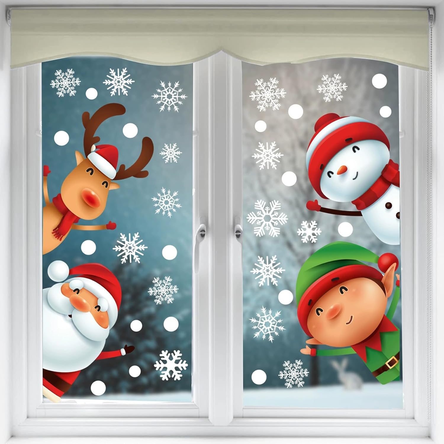 Christmas Window Clings Stickers Set