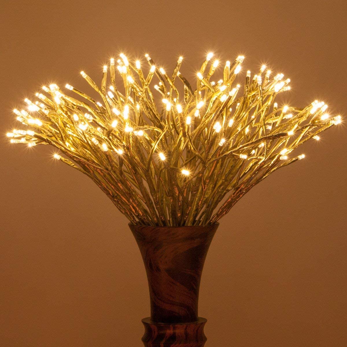 Christmas Starburst Lighted Branches with White LED Twinkle Lights