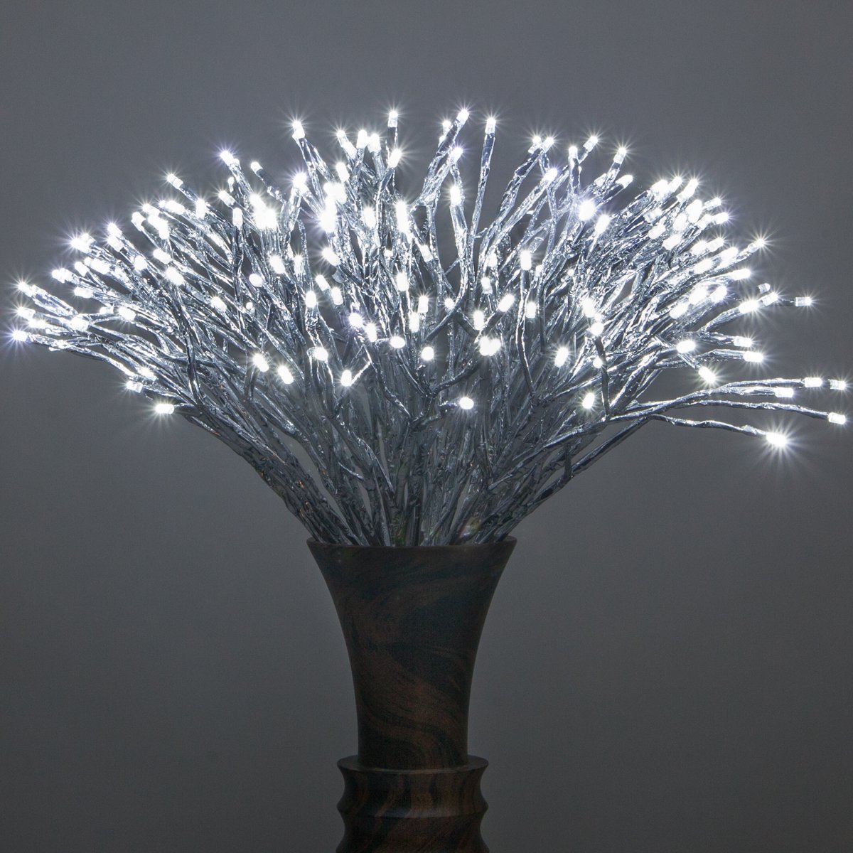 Christmas Starburst Lighted Branches with White LED Twinkle Lights