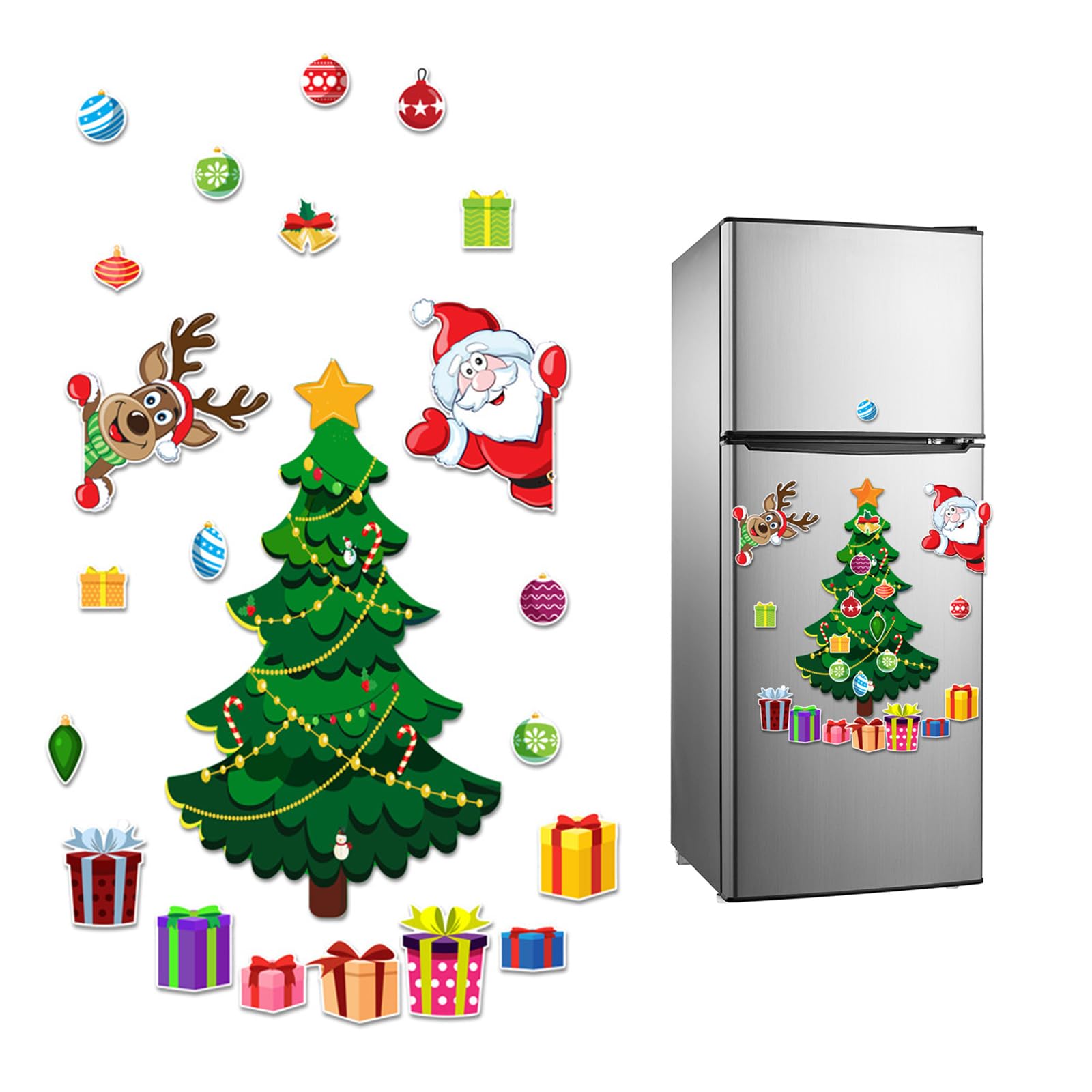 Christmas Tree Fridge Magnet Set