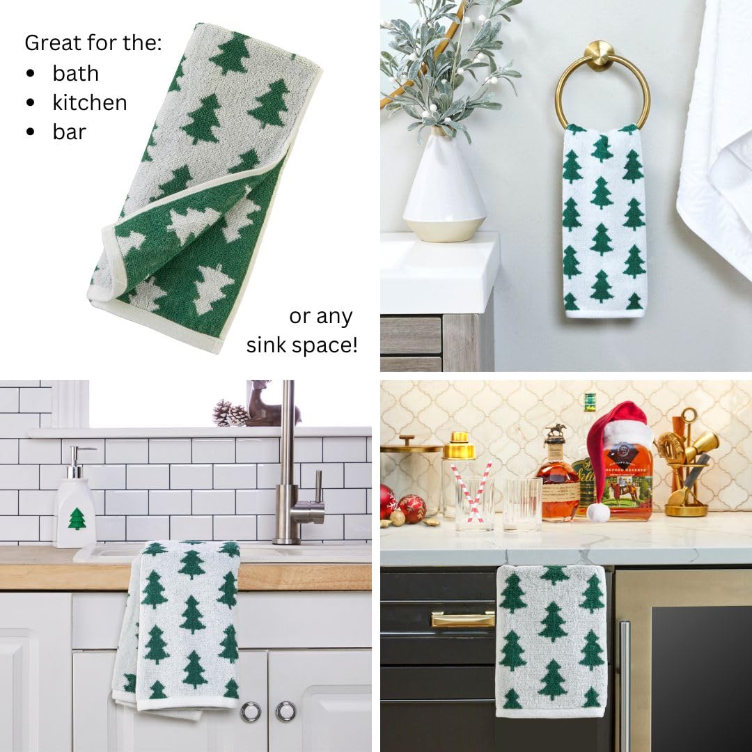 Holiday Pine Tree Kitchen & Bath Hand Towel