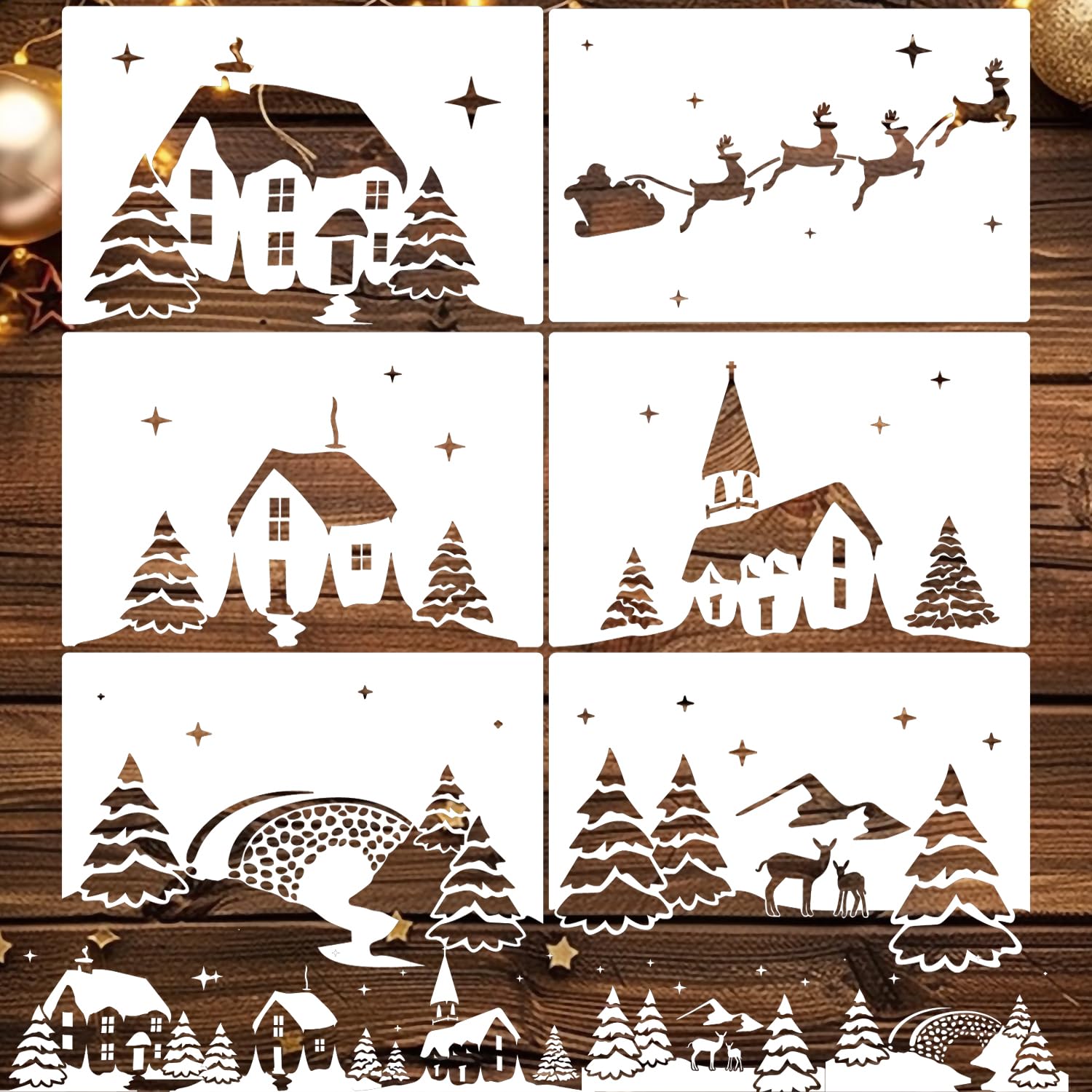 Christmas Stencils for Window Glass 