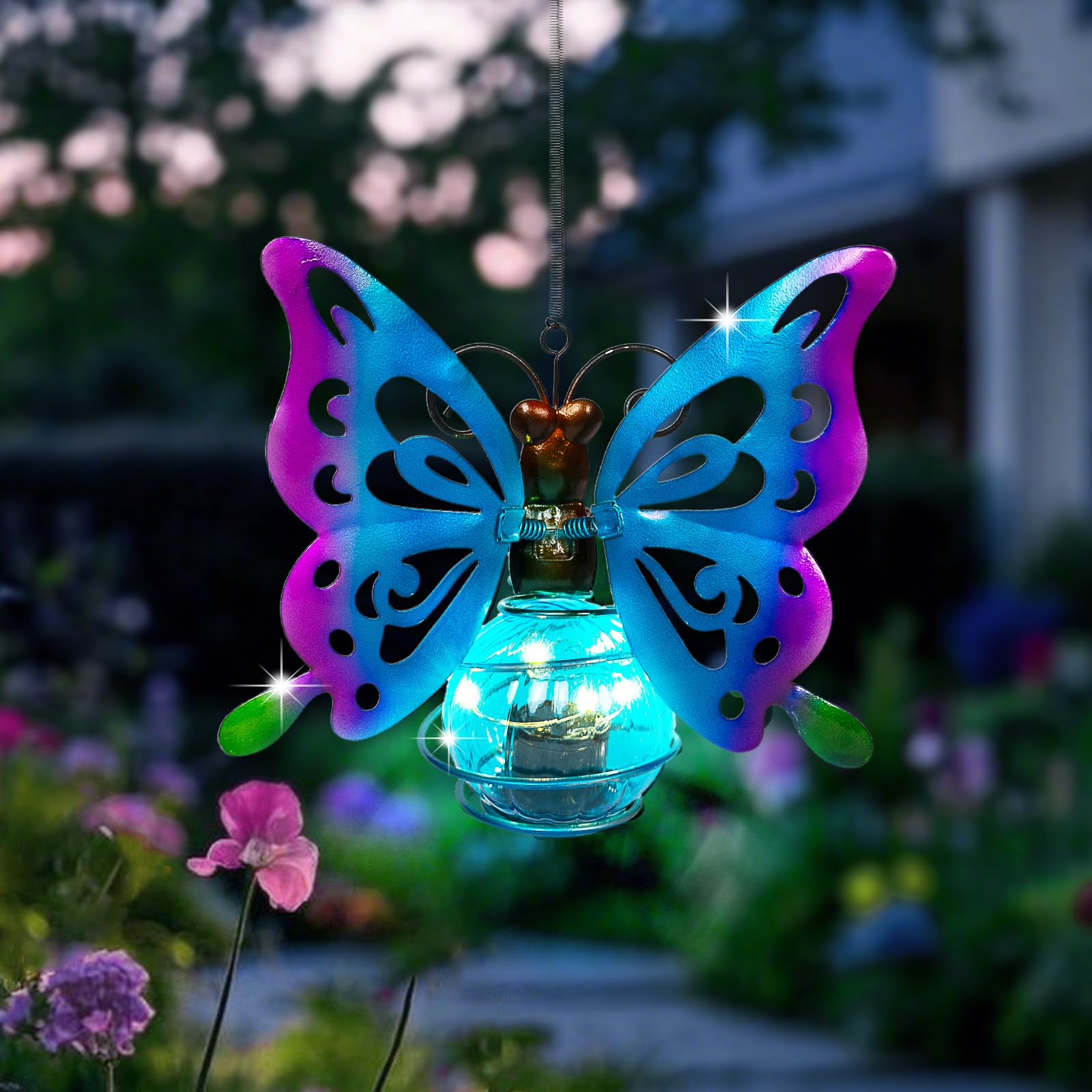Solar Hanging Insect Lights LED Outdoor Waterproof
