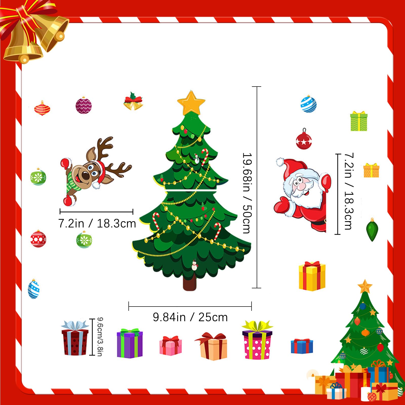 Christmas Tree Fridge Magnet Set