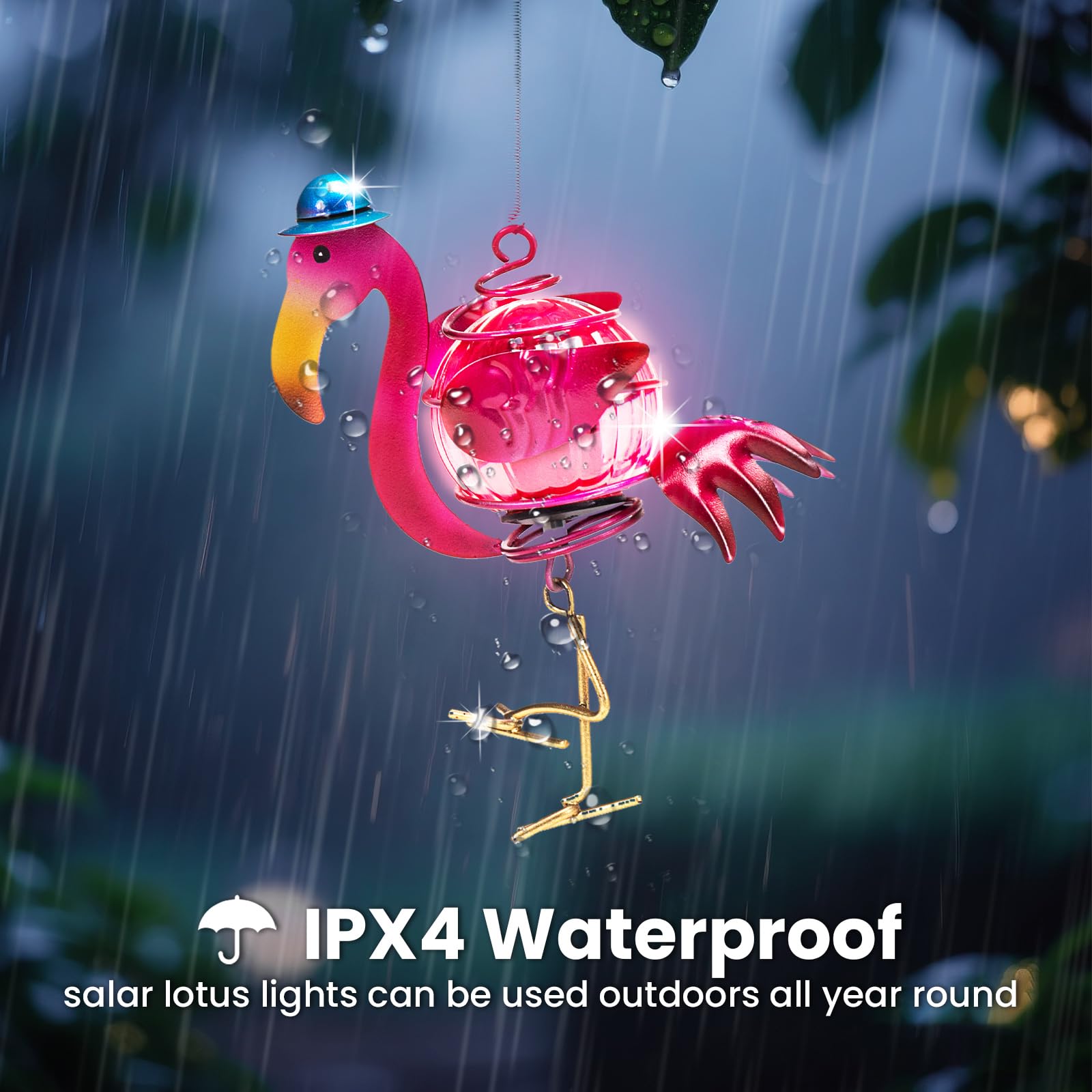 Solar Hanging Insect Lights LED Outdoor Waterproof