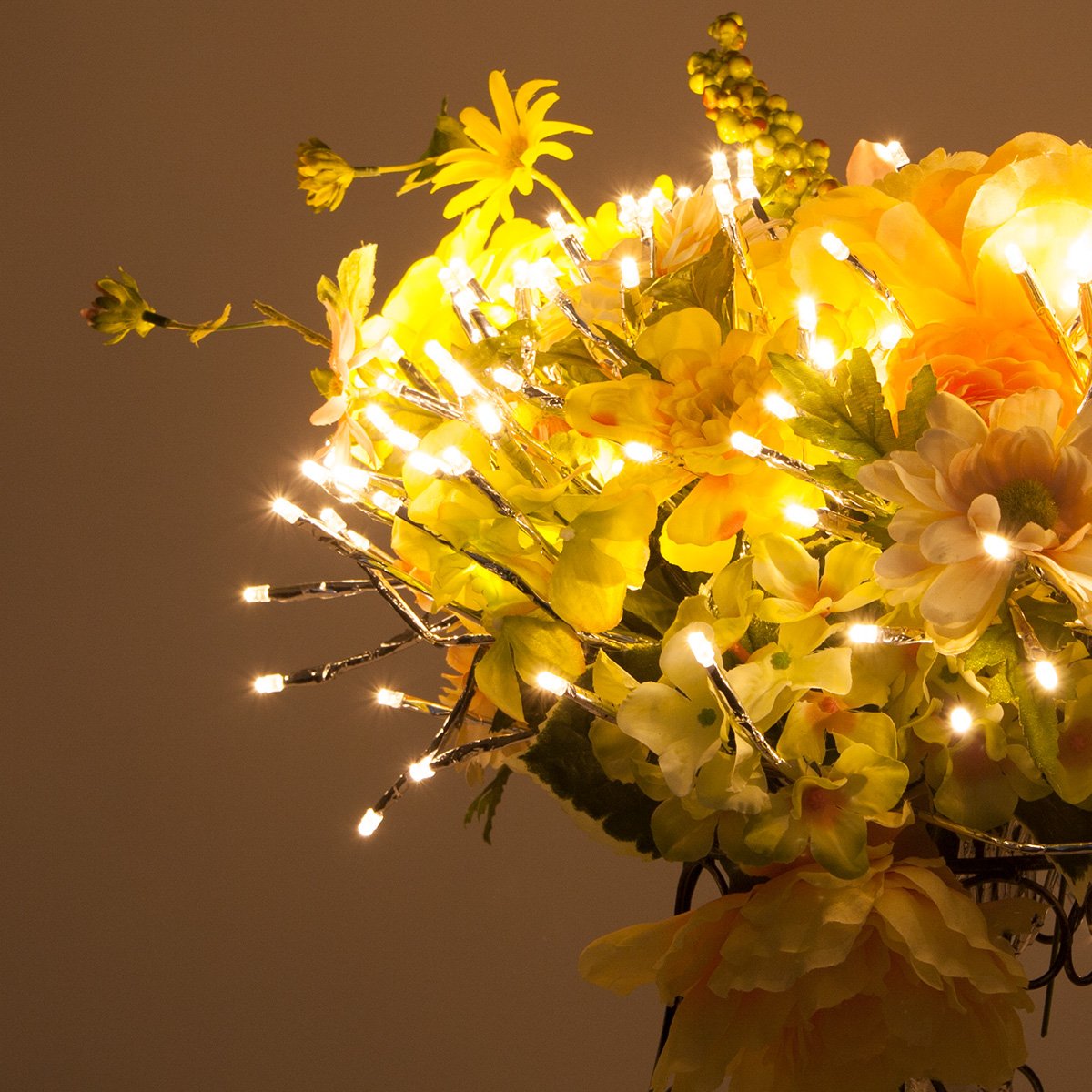 Christmas Starburst Lighted Branches with White LED Twinkle Lights