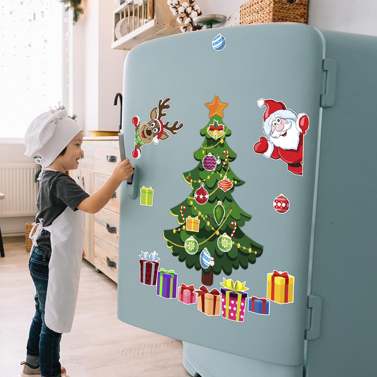 Christmas Tree Fridge Magnet Set
