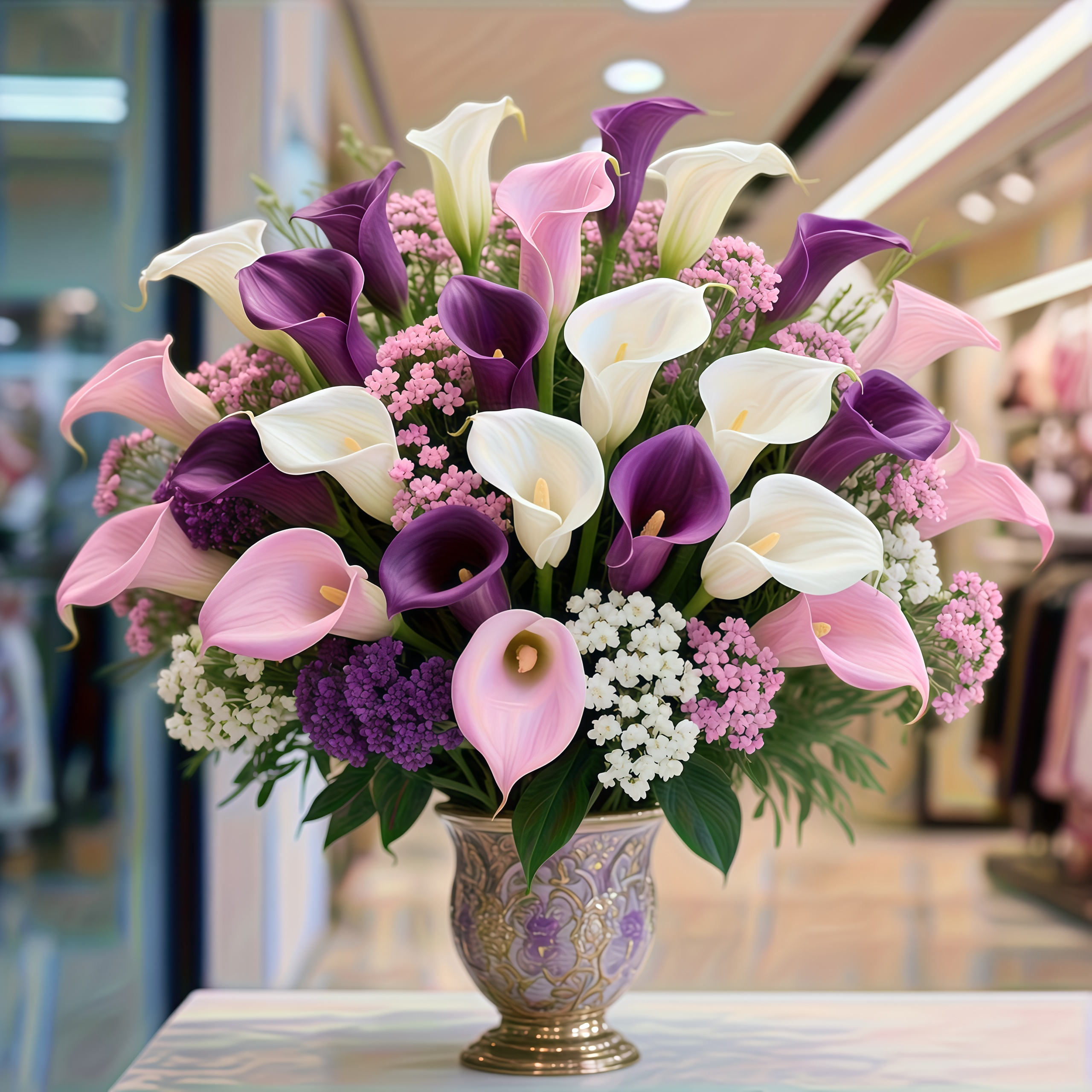 16Pcs Faux Calla Lily Floral Arrangement for Home Decor